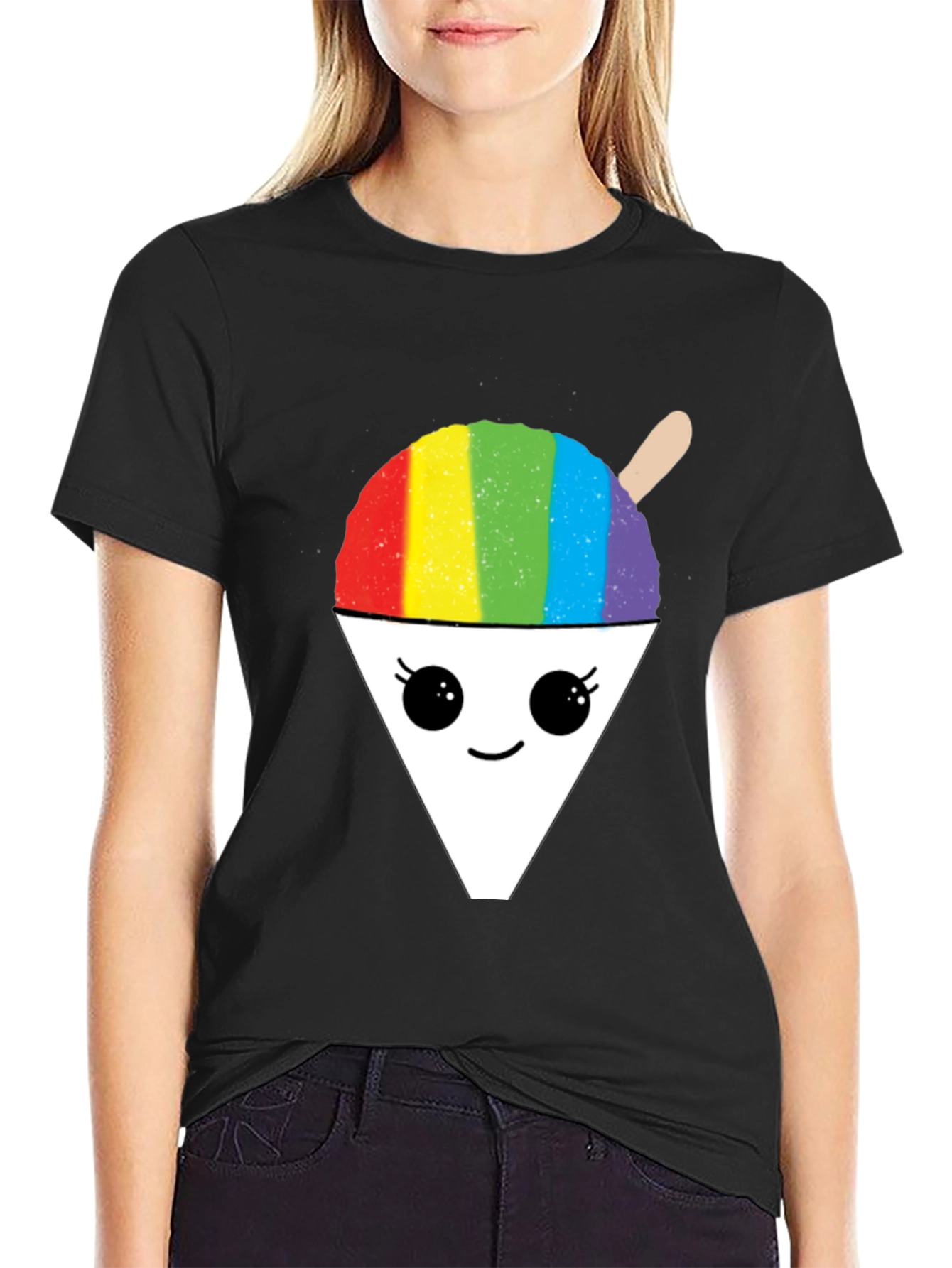 Rainbow Snow Cone Graphic T-Shirt