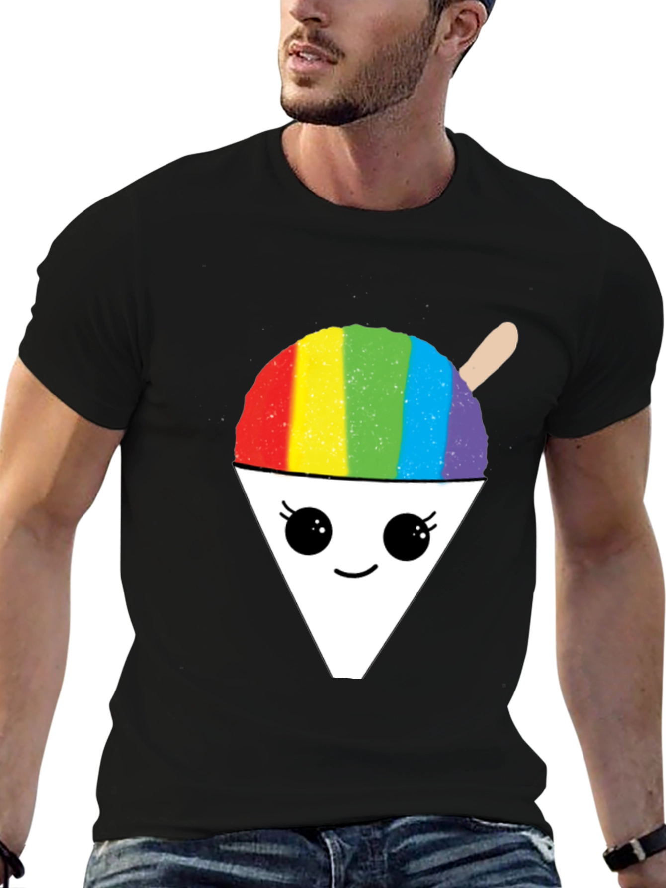 Rainbow Snow Cone Graphic T-Shirt