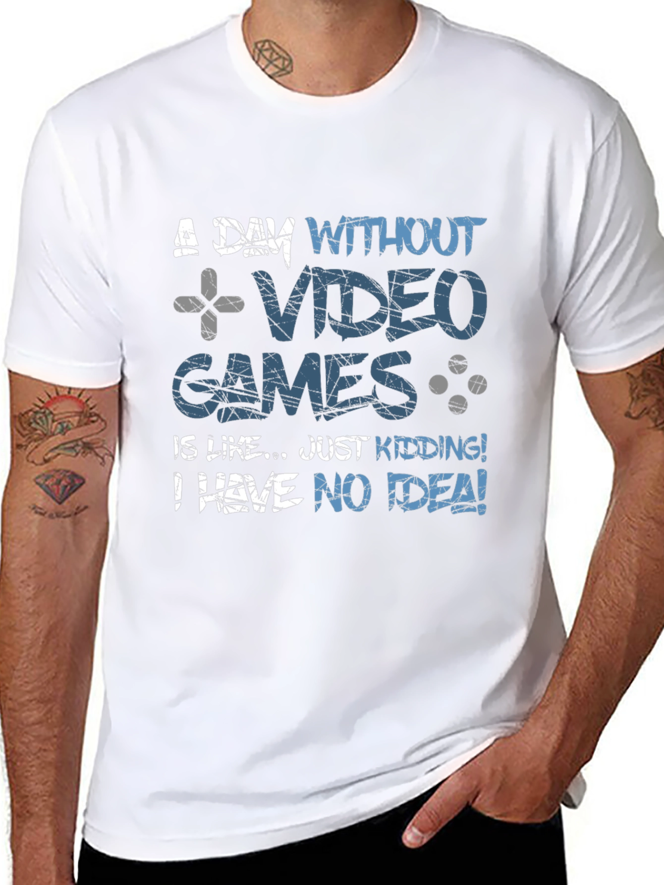 Funny Gamer T-Shirt: A Day Without Video Games