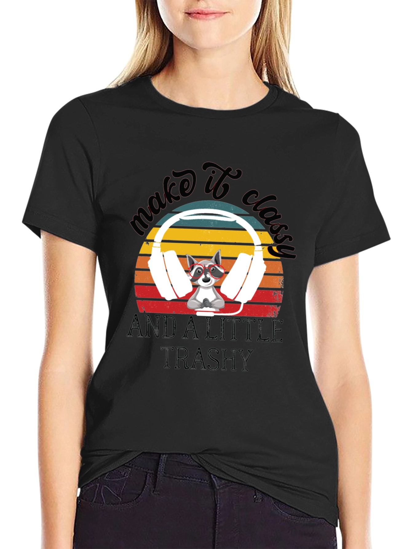 Make It Classy Raccoon Graphic Tee