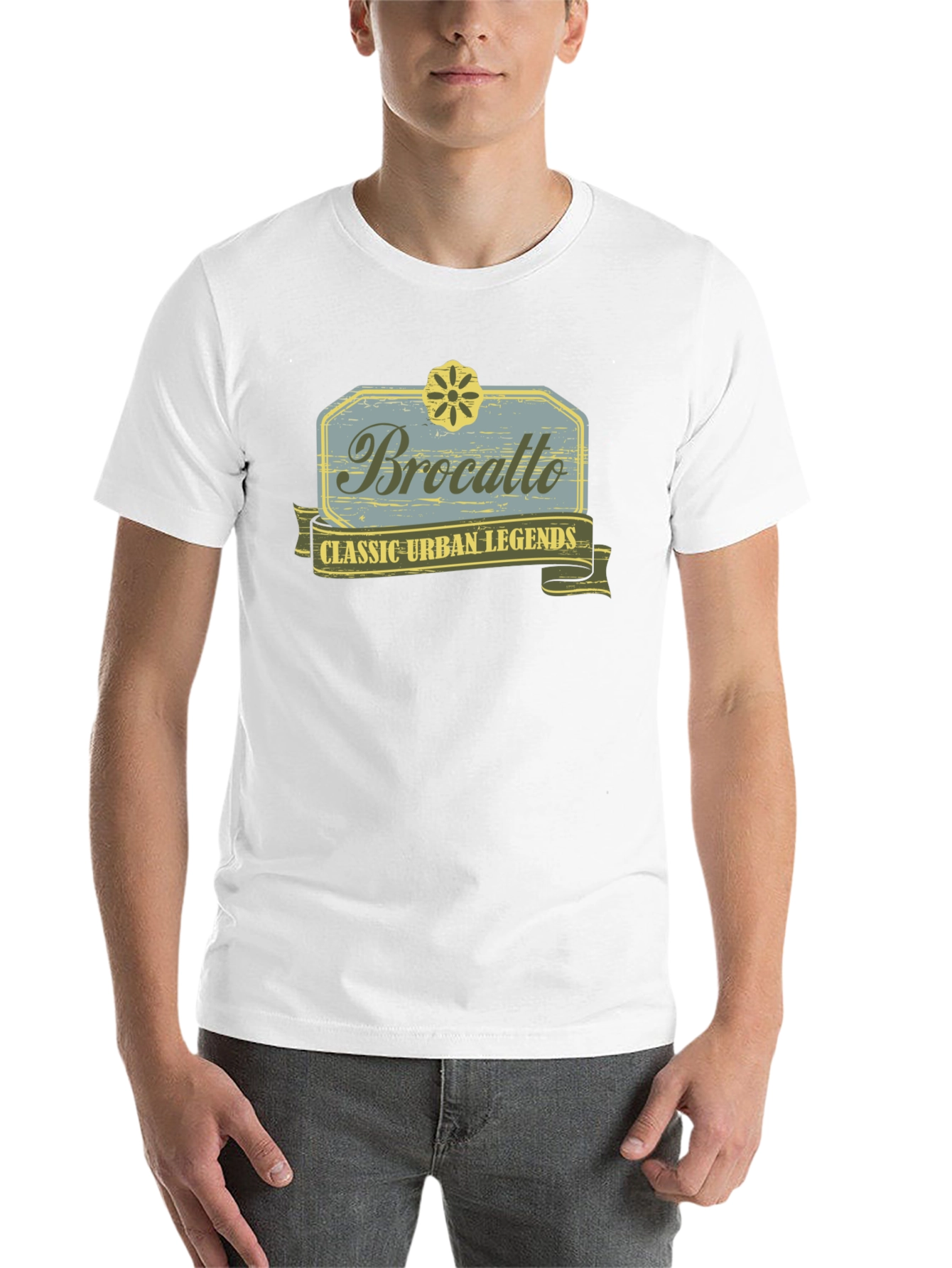 Brocatto Classic Urban Legends Black Graphic T-Shirt