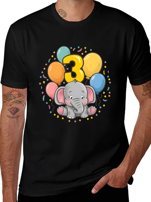 Cute 3rd Birthday Elephant T-Shirt