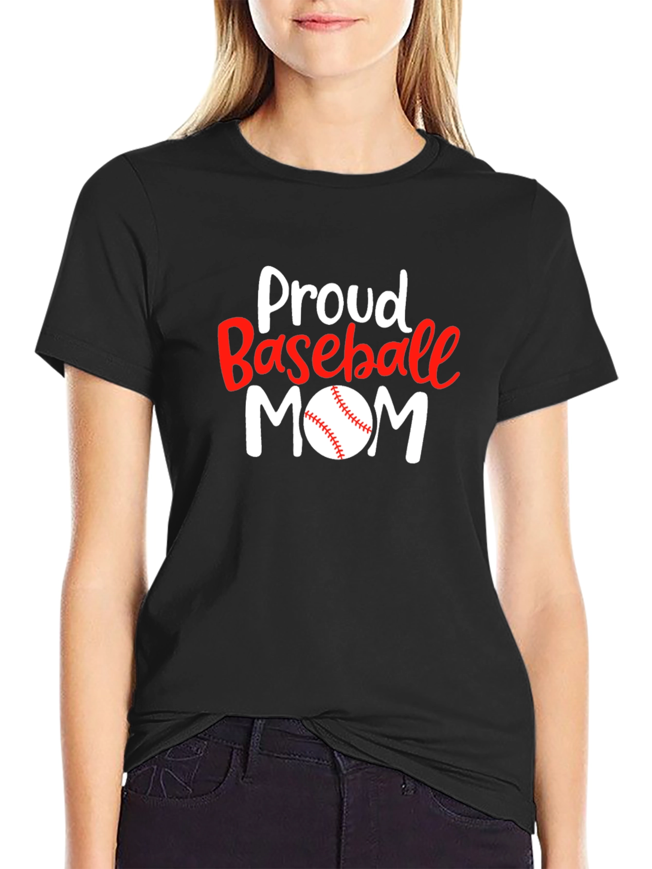 Proud Baseball Mom T-Shirt