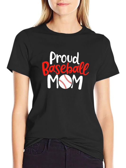 Proud Baseball Mom T-Shirt