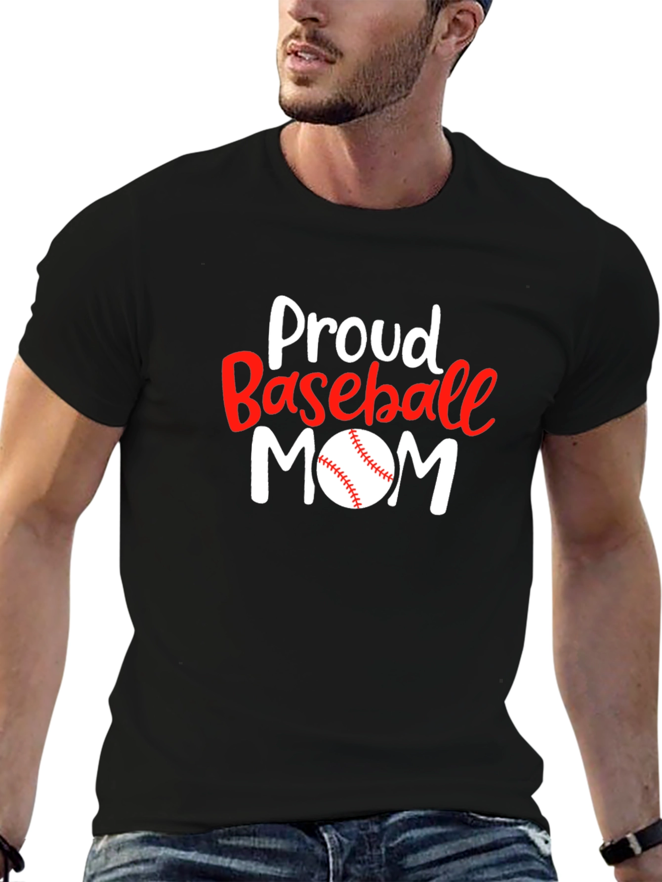 Proud Baseball Mom T-Shirt