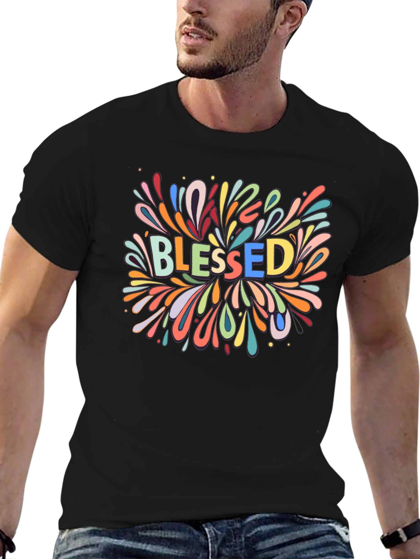 Blessed Colorful Graphic Tee