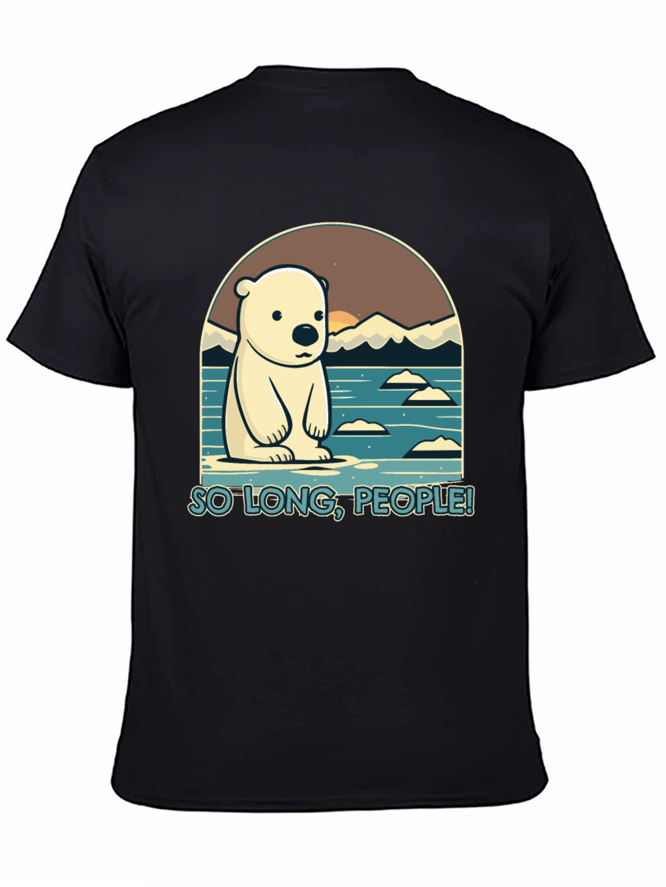 So Long People Polar Bear Graphic T-Shirt