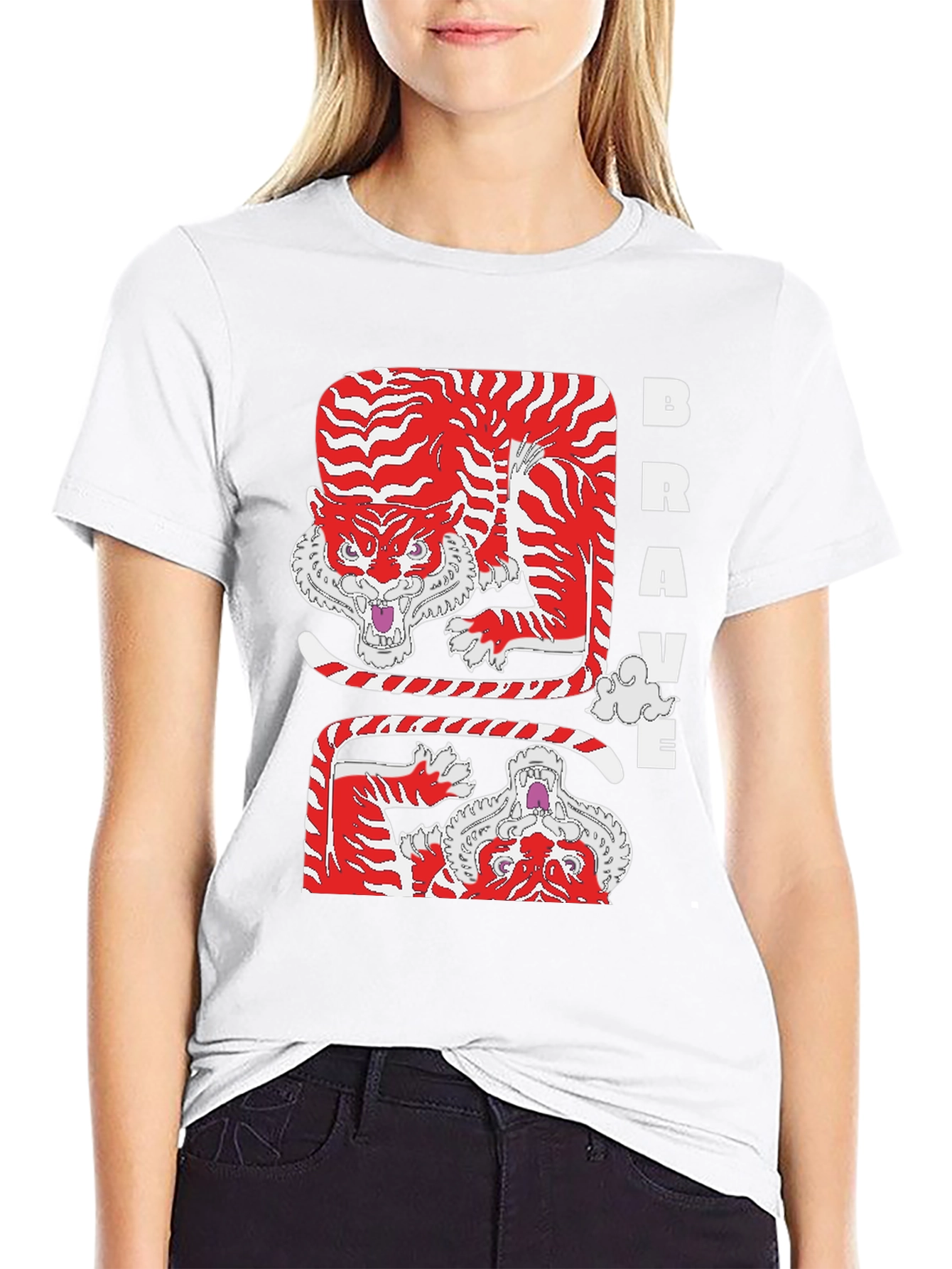 Brave Tiger Graphic Tee