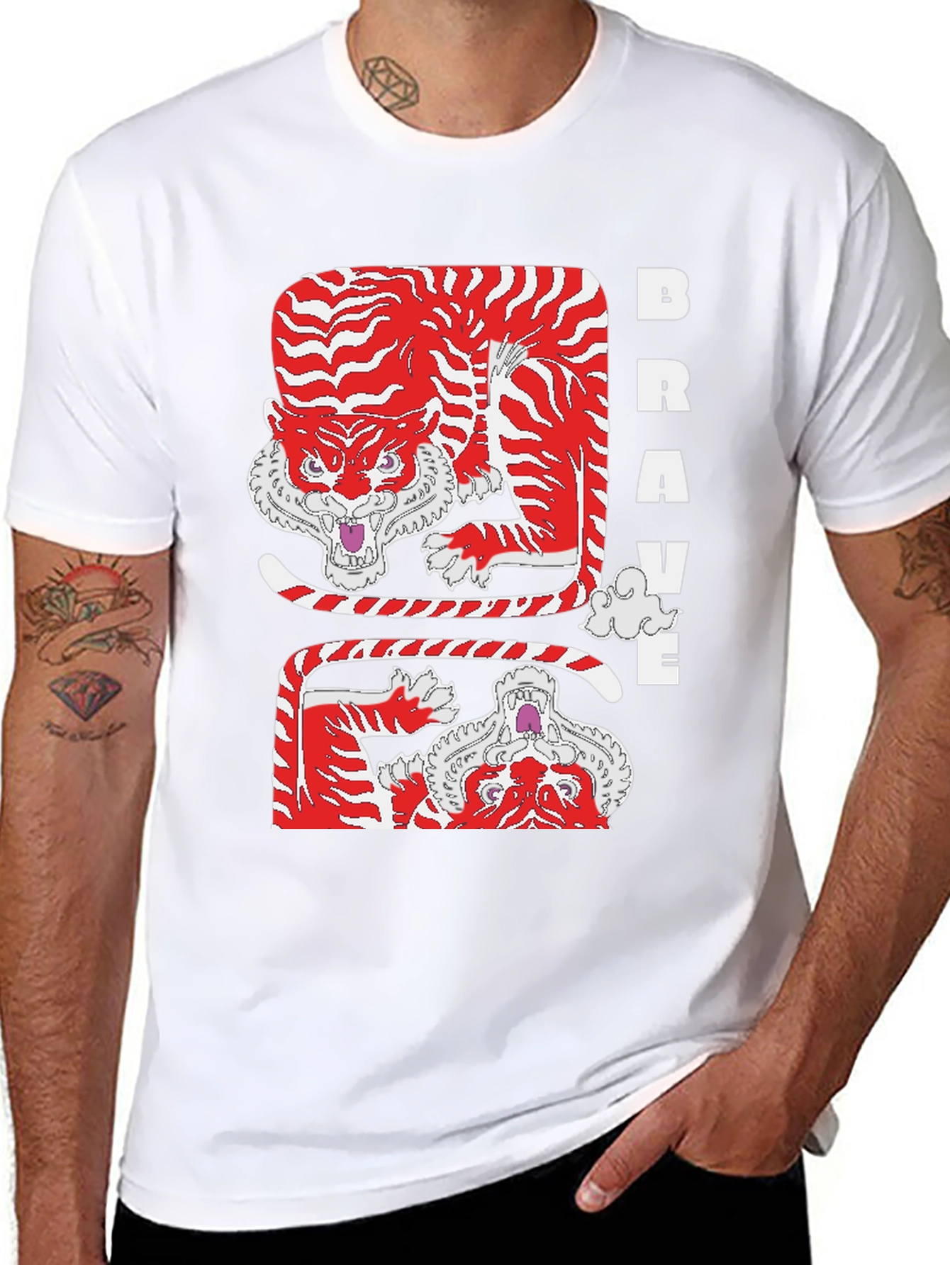 Brave Tiger Graphic Tee