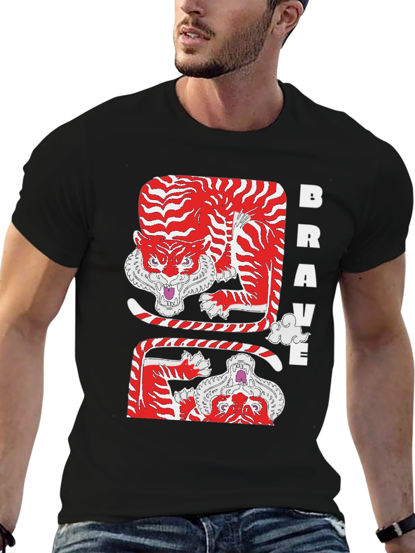 Brave Tiger Graphic Tee