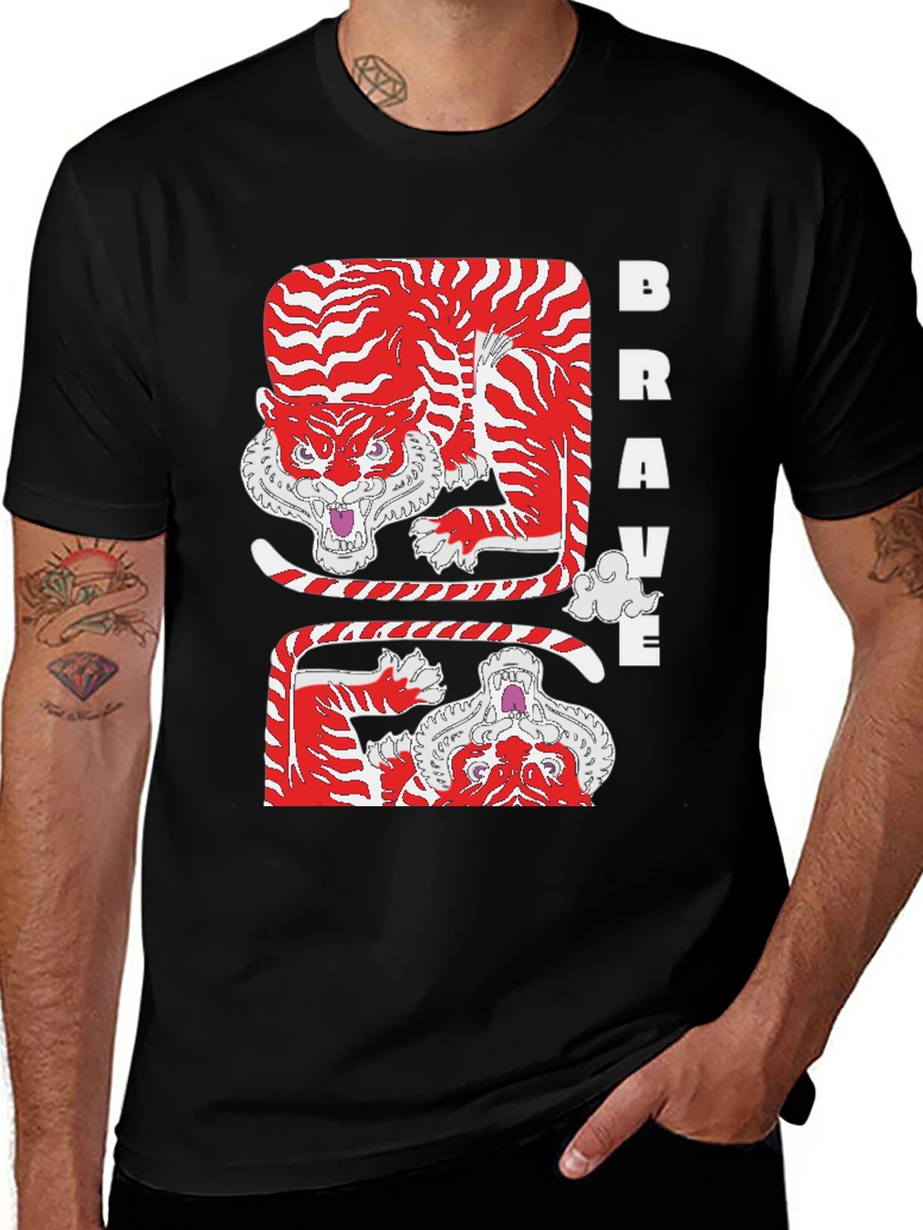 Brave Tiger Graphic Tee