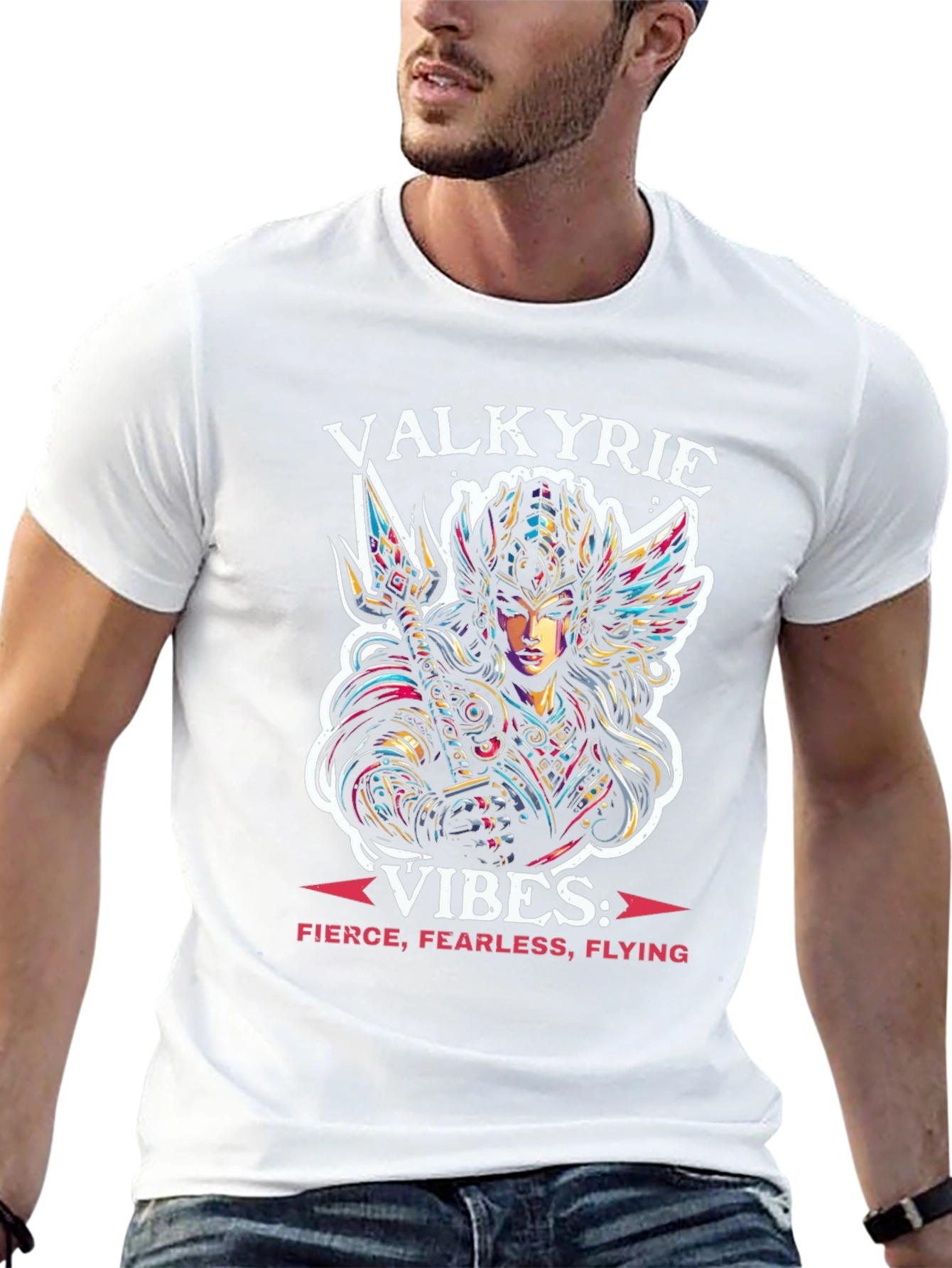 Valkyrie Vibes Graphic T-Shirt - Fierce & Fearless