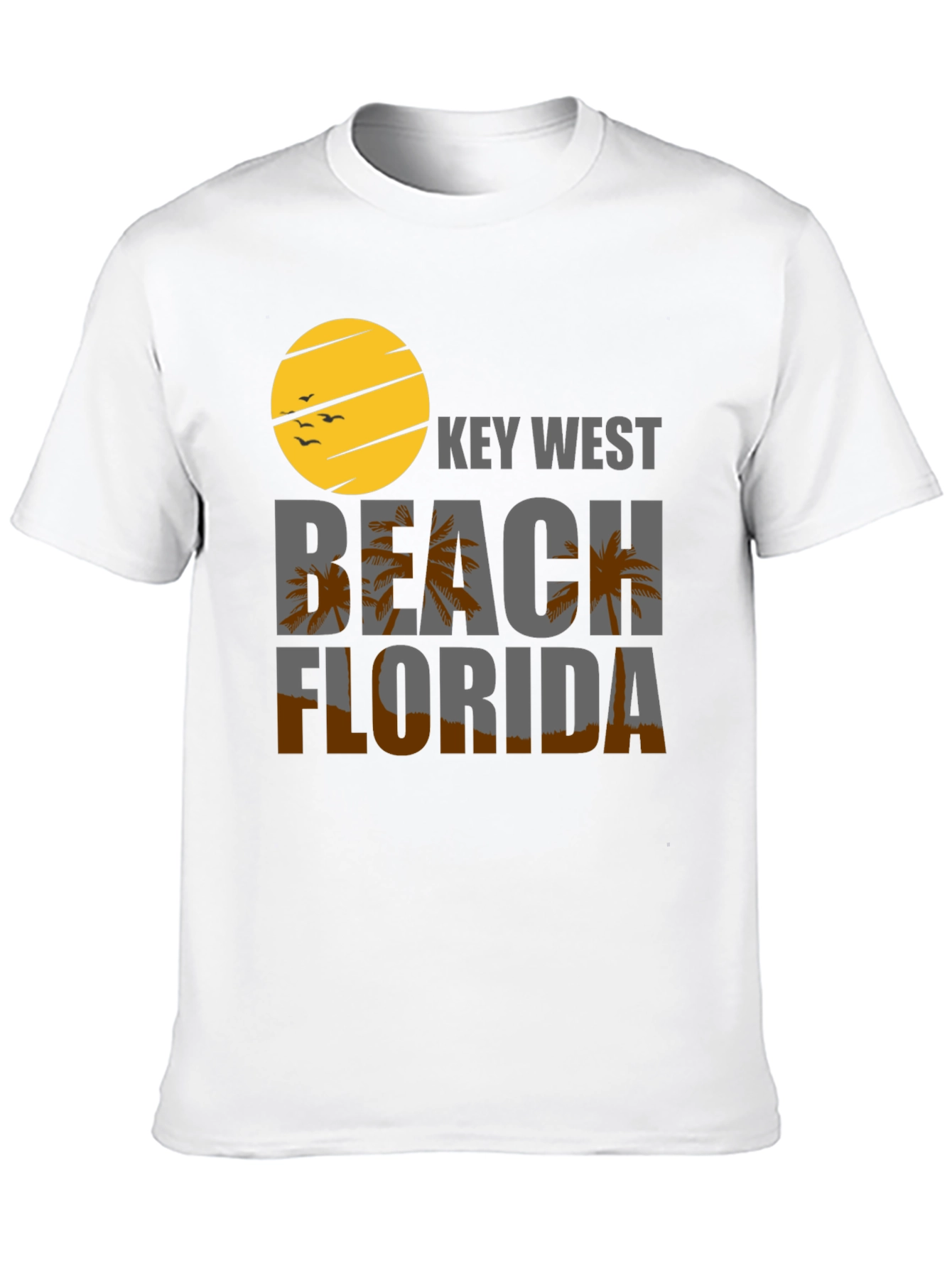Key West Beach Florida Black T-Shirt