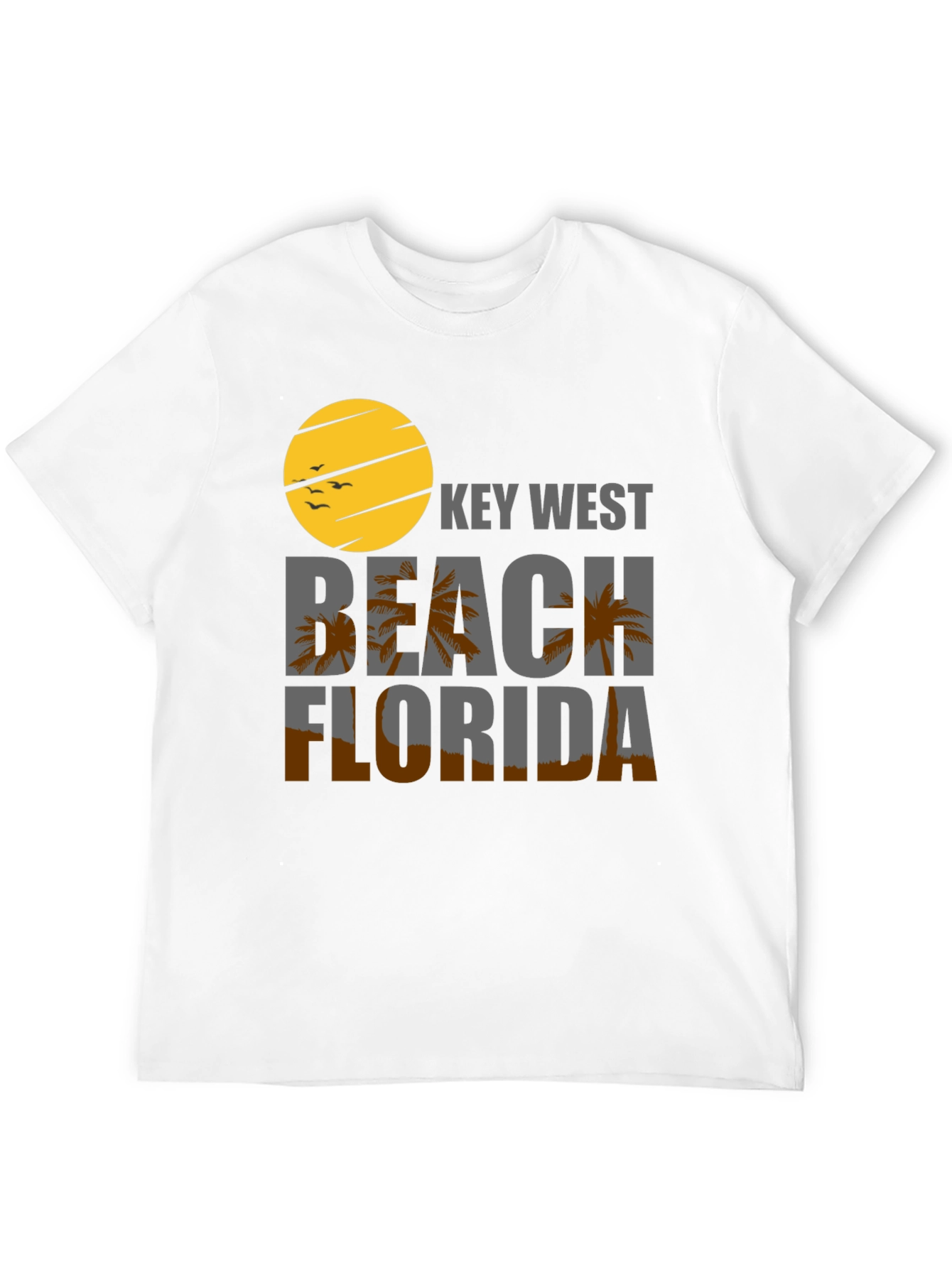 Key West Beach Florida Black T-Shirt