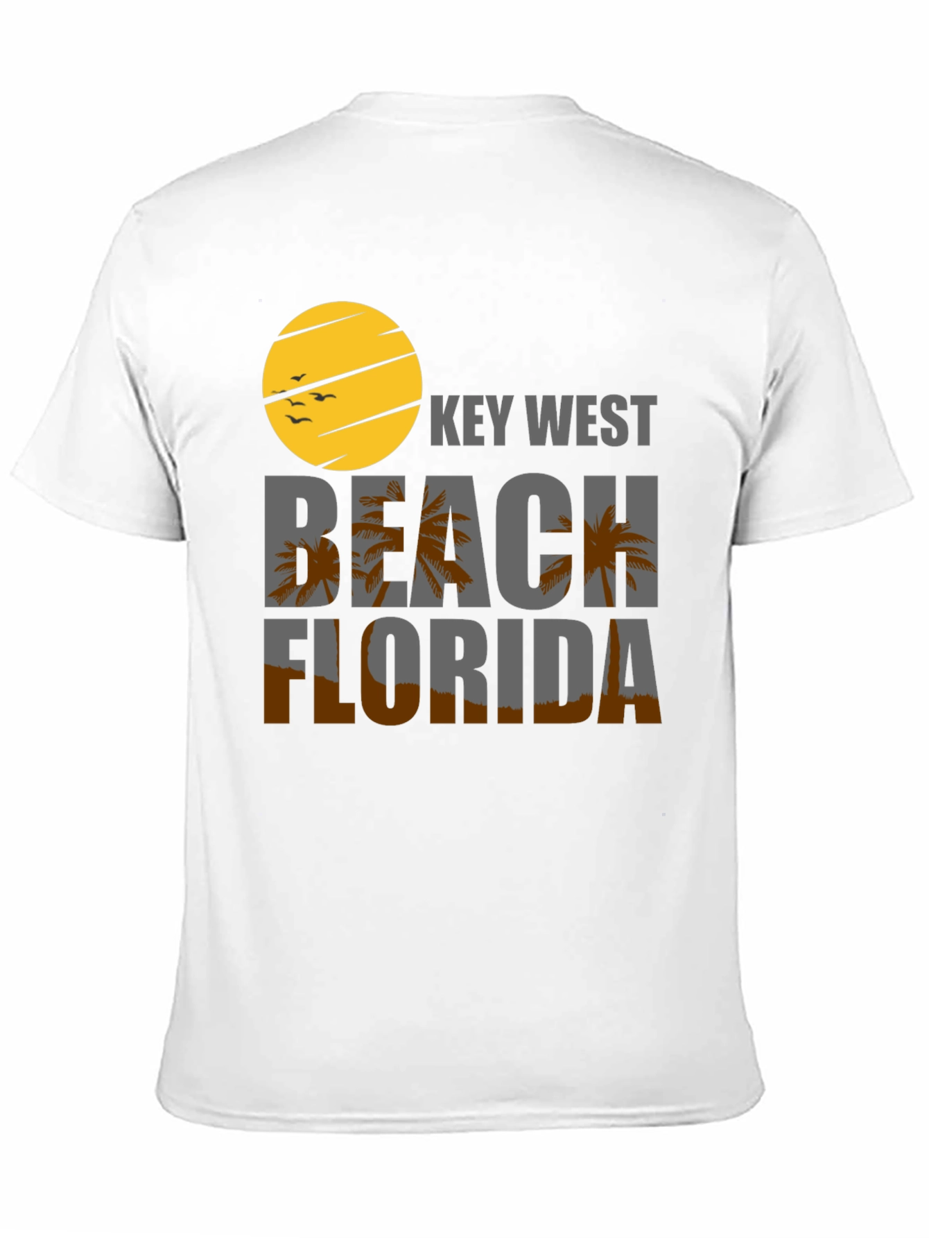 Key West Beach Florida Black T-Shirt