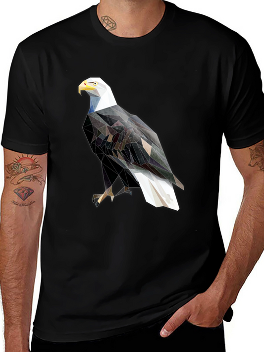 Geometric Eagle Graphic T-Shirt