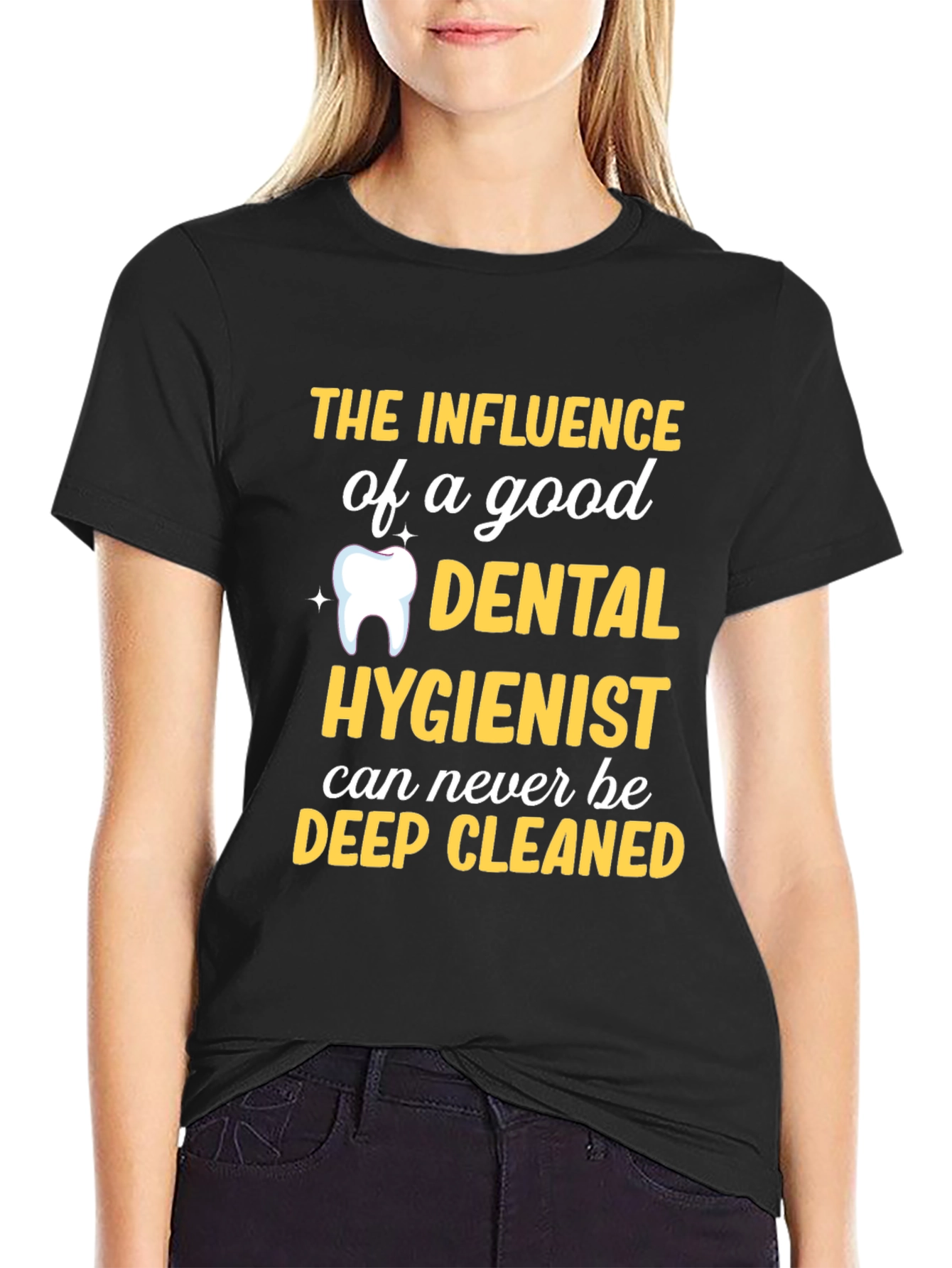 Dental Hygienist T-Shirt - Deep Cleaned Funny Tee