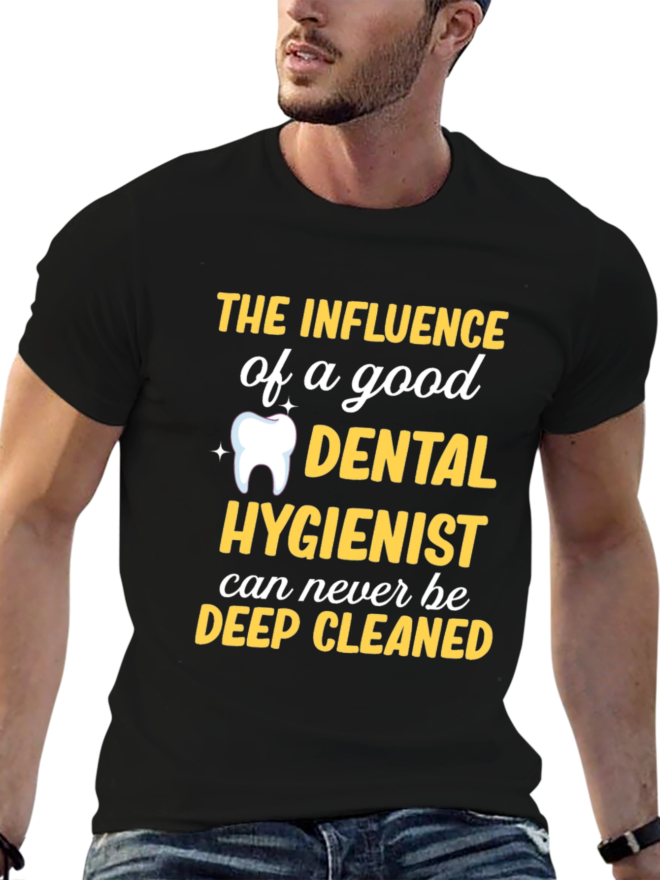 Dental Hygienist T-Shirt - Deep Cleaned Funny Tee