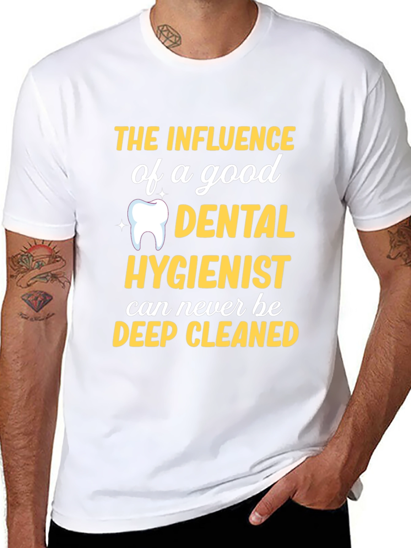 Dental Hygienist T-Shirt - Deep Cleaned Funny Tee