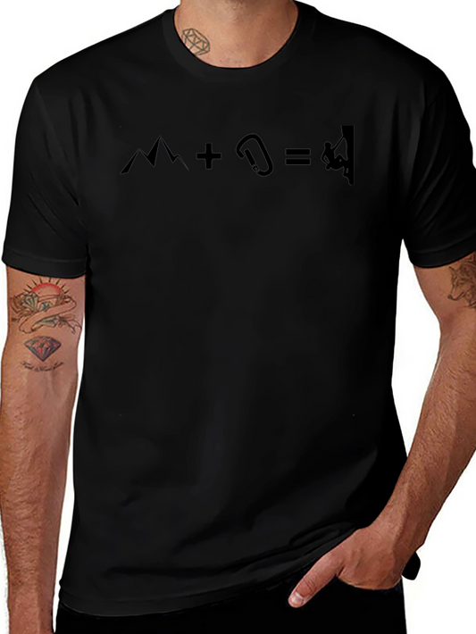 Climbing Equation Graphic Tee - Black T-Shirt
