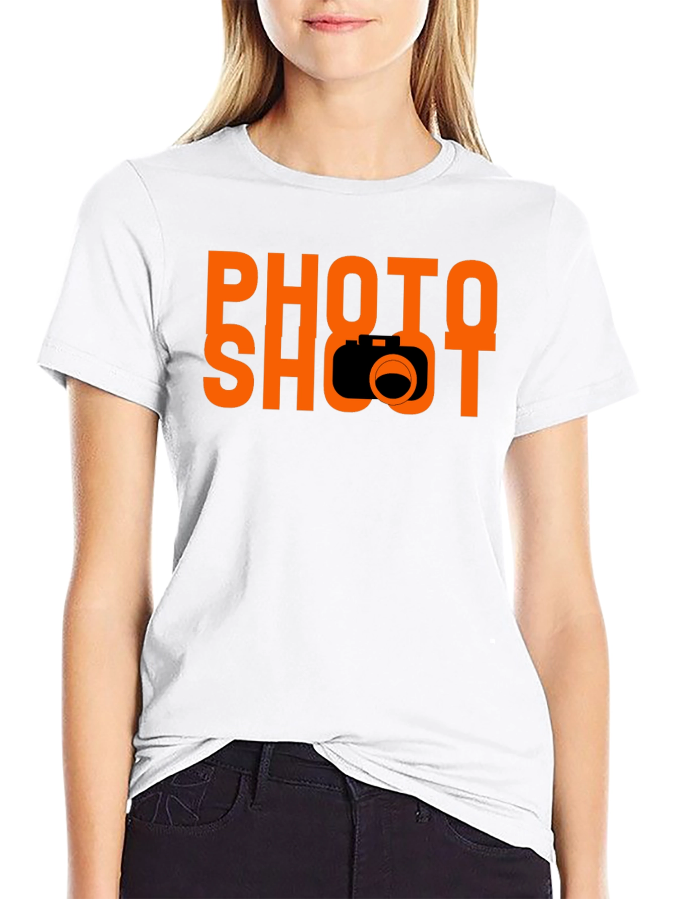 Photo Shoot Black T-Shirt - Camera Graphic Tee
