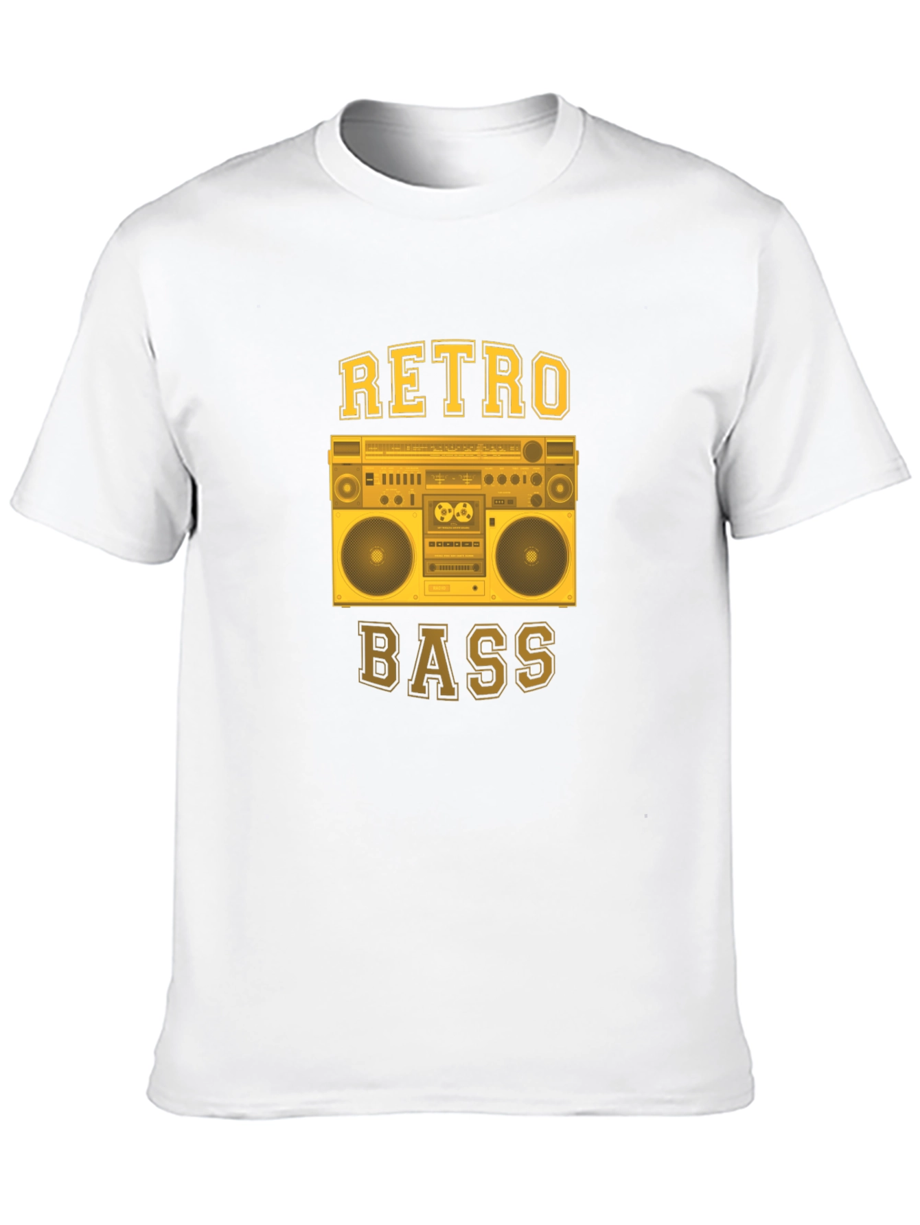 Retro Bass Boombox Graphic T-Shirt