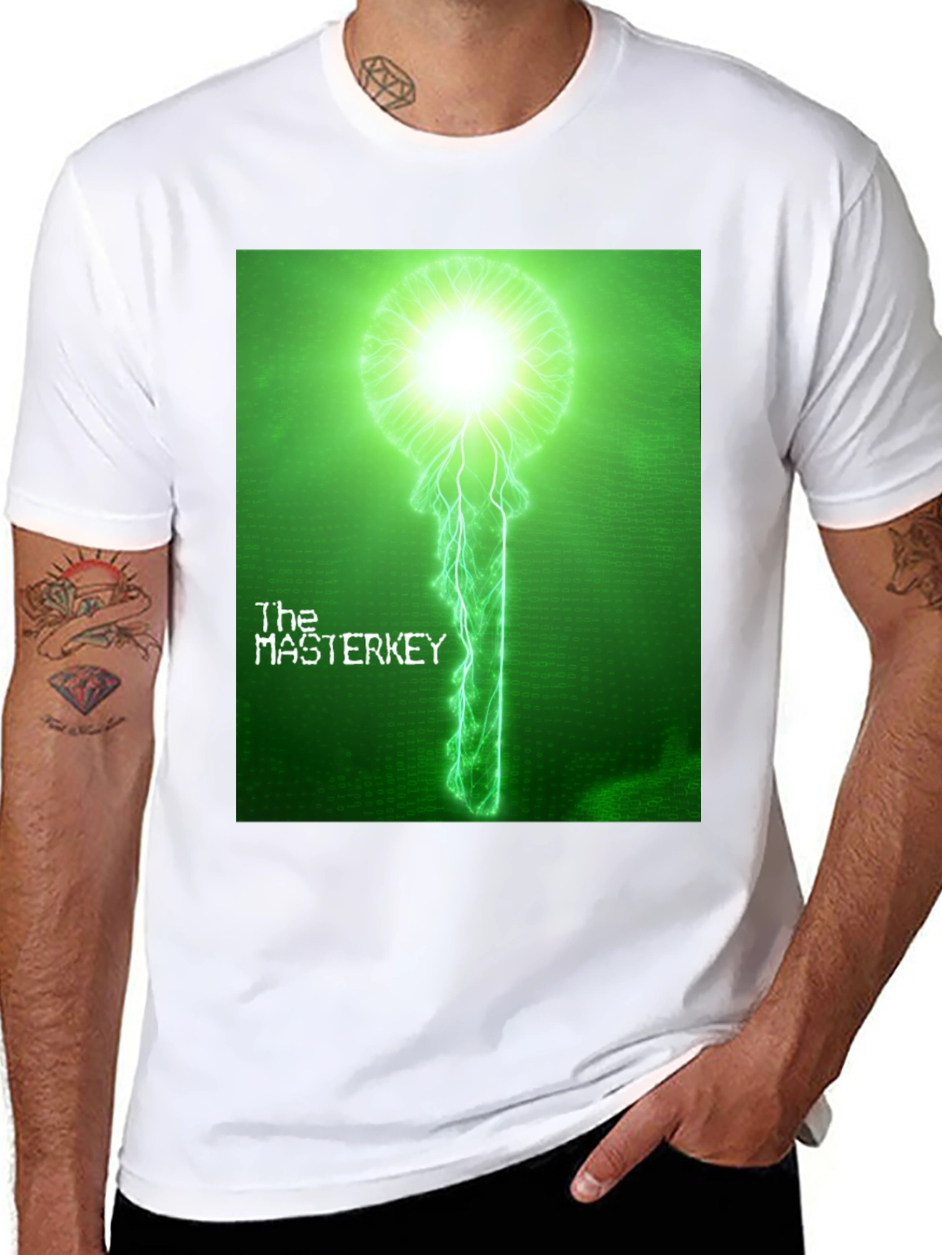 The Master Key T-Shirt - Electric Green Graphic Tee