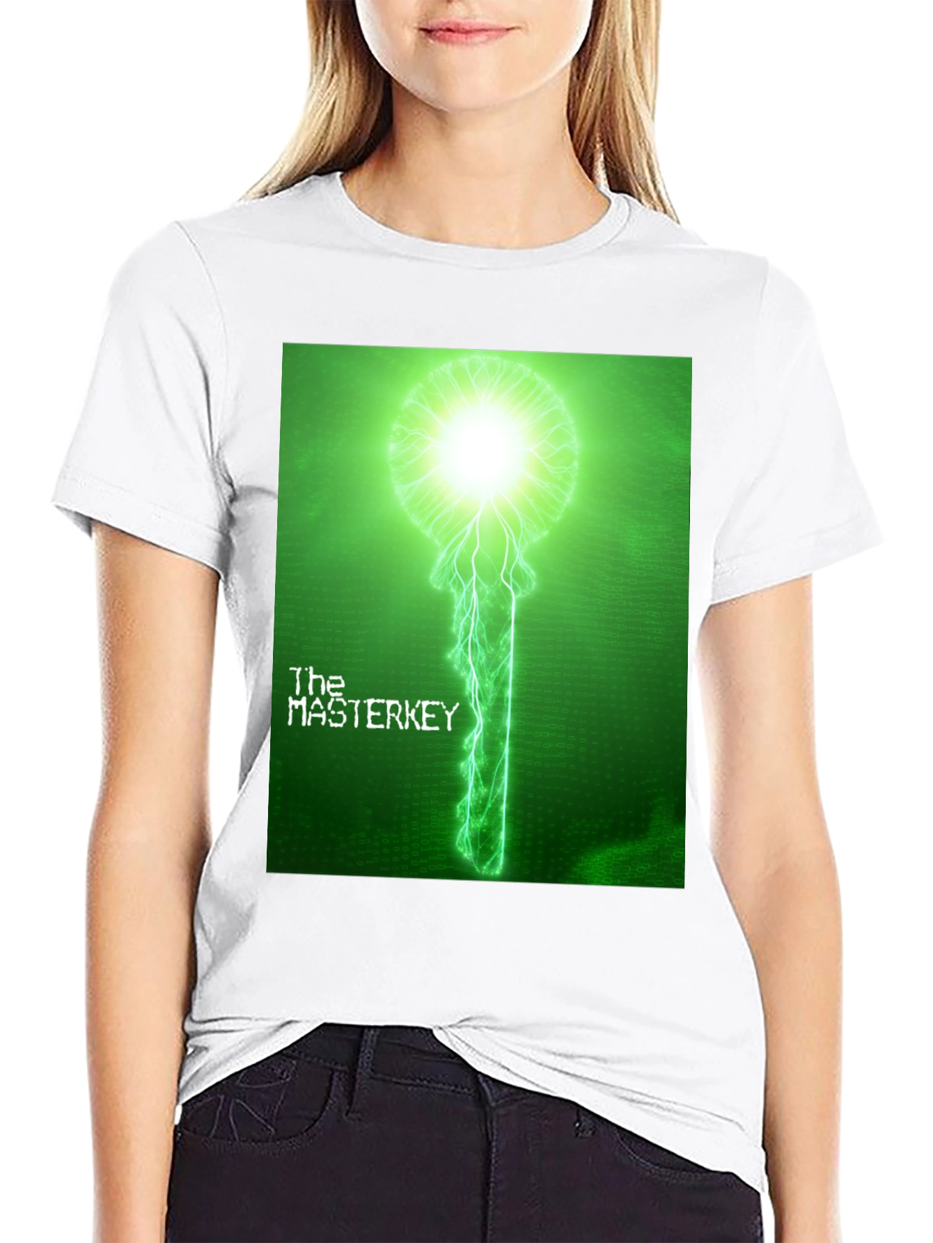 The Master Key T-Shirt - Electric Green Graphic Tee