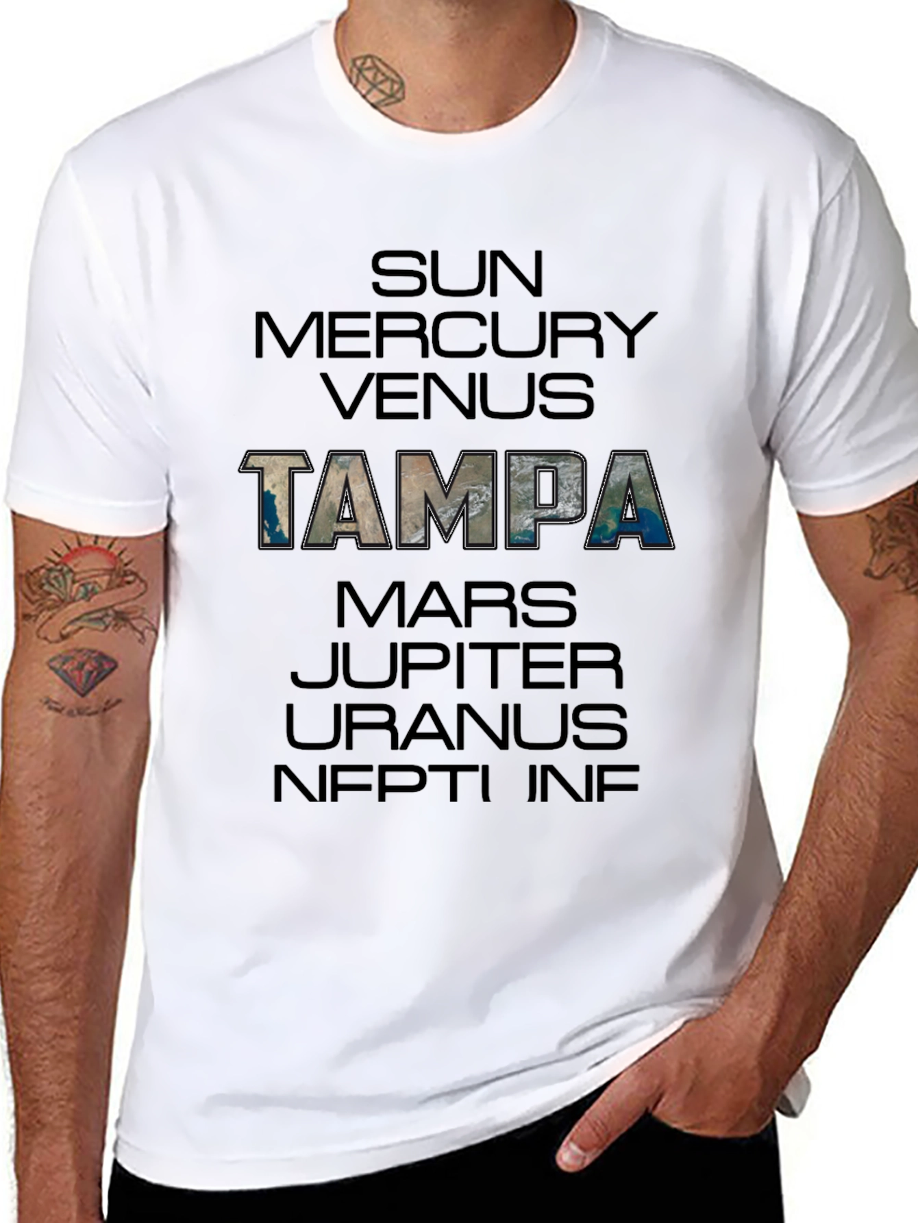 Tampa Planets T-Shirt - Stylish Graphic Tee