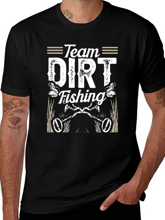 Team Dirt Fishing Black Graphic Tee