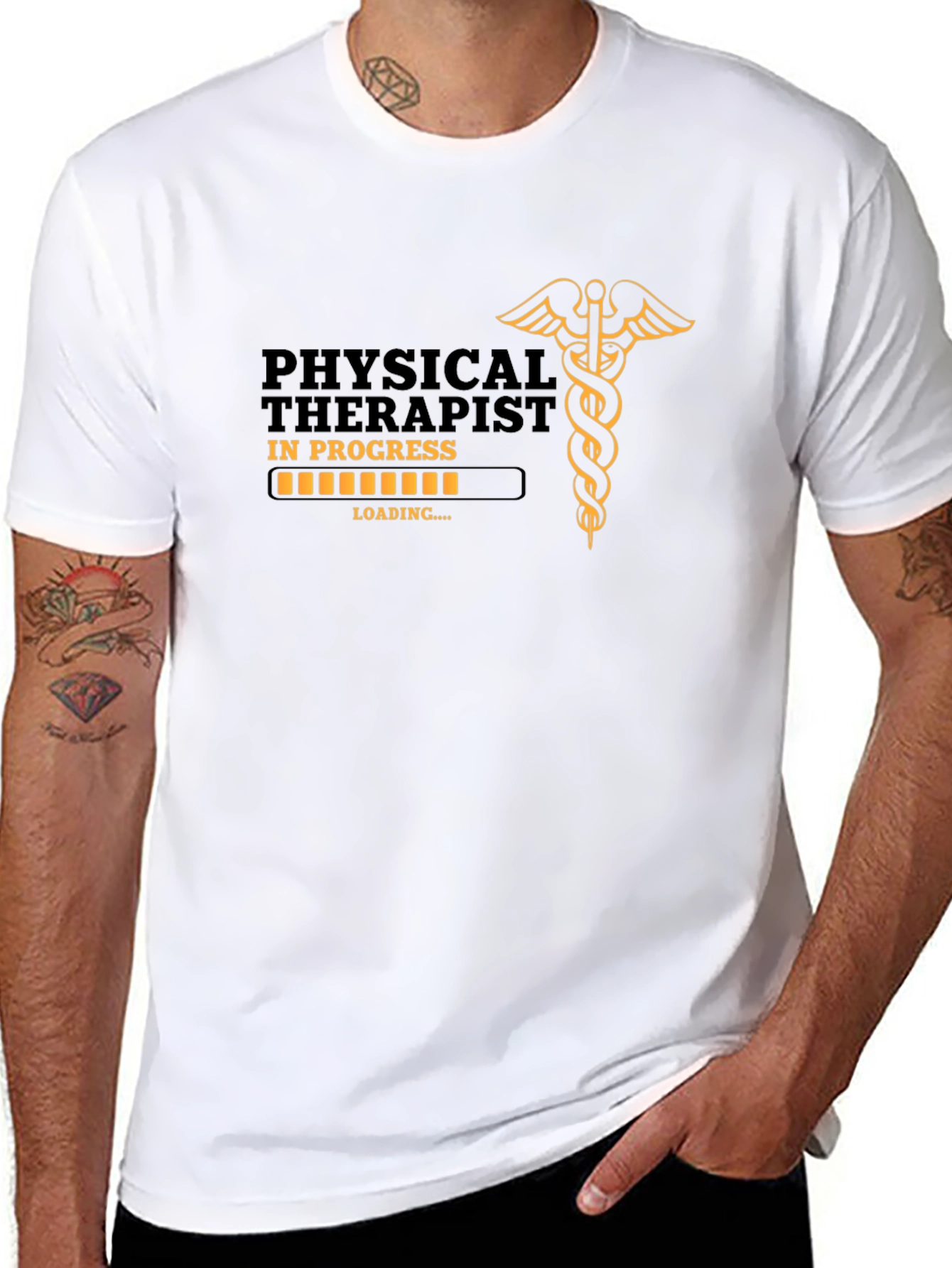 Physical Therapist in Progress Loading T-Shirt