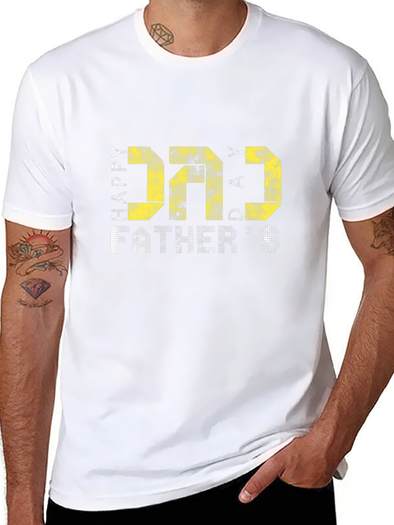 Happy Fathers Day Black T-Shirt