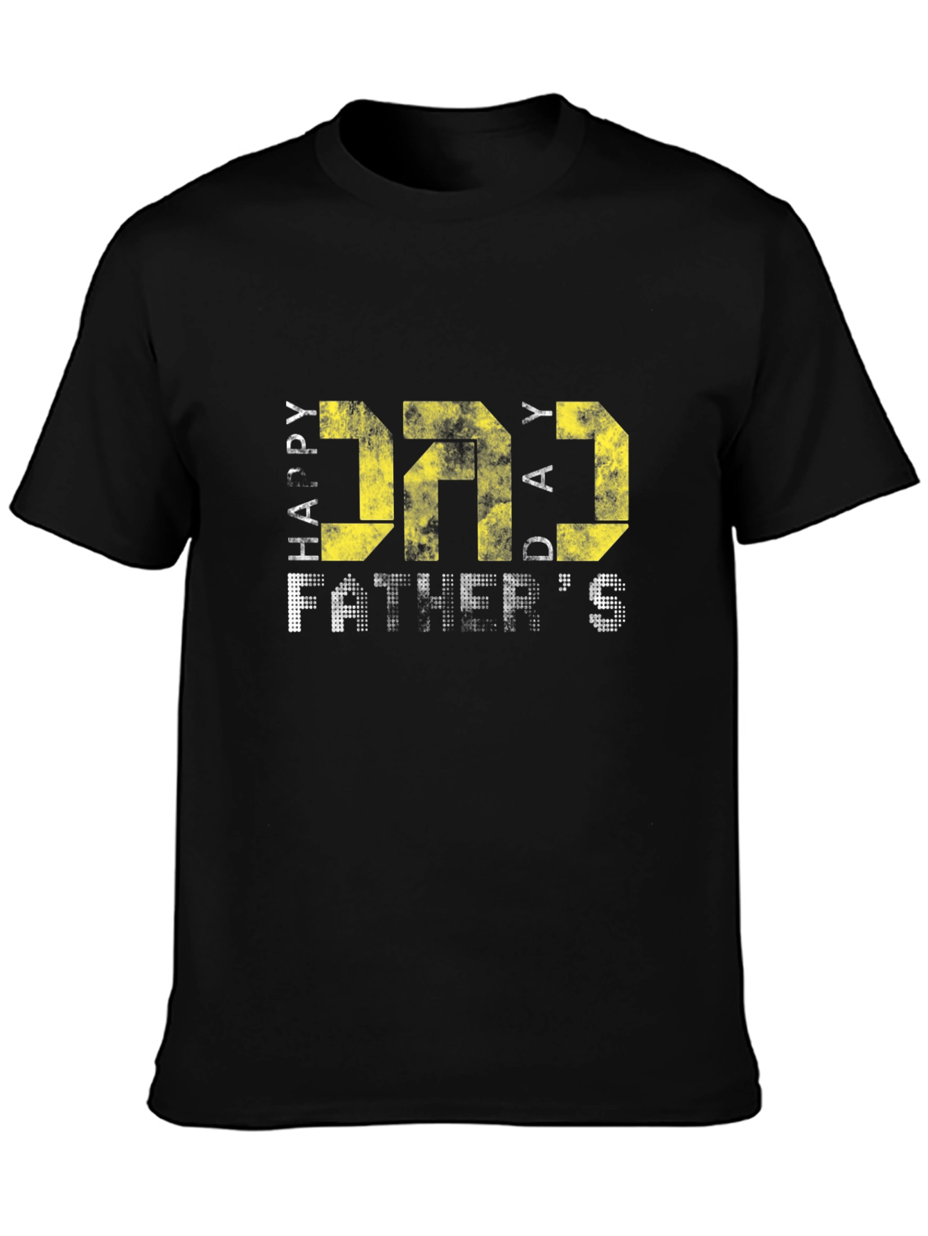 Happy Fathers Day Black T-Shirt