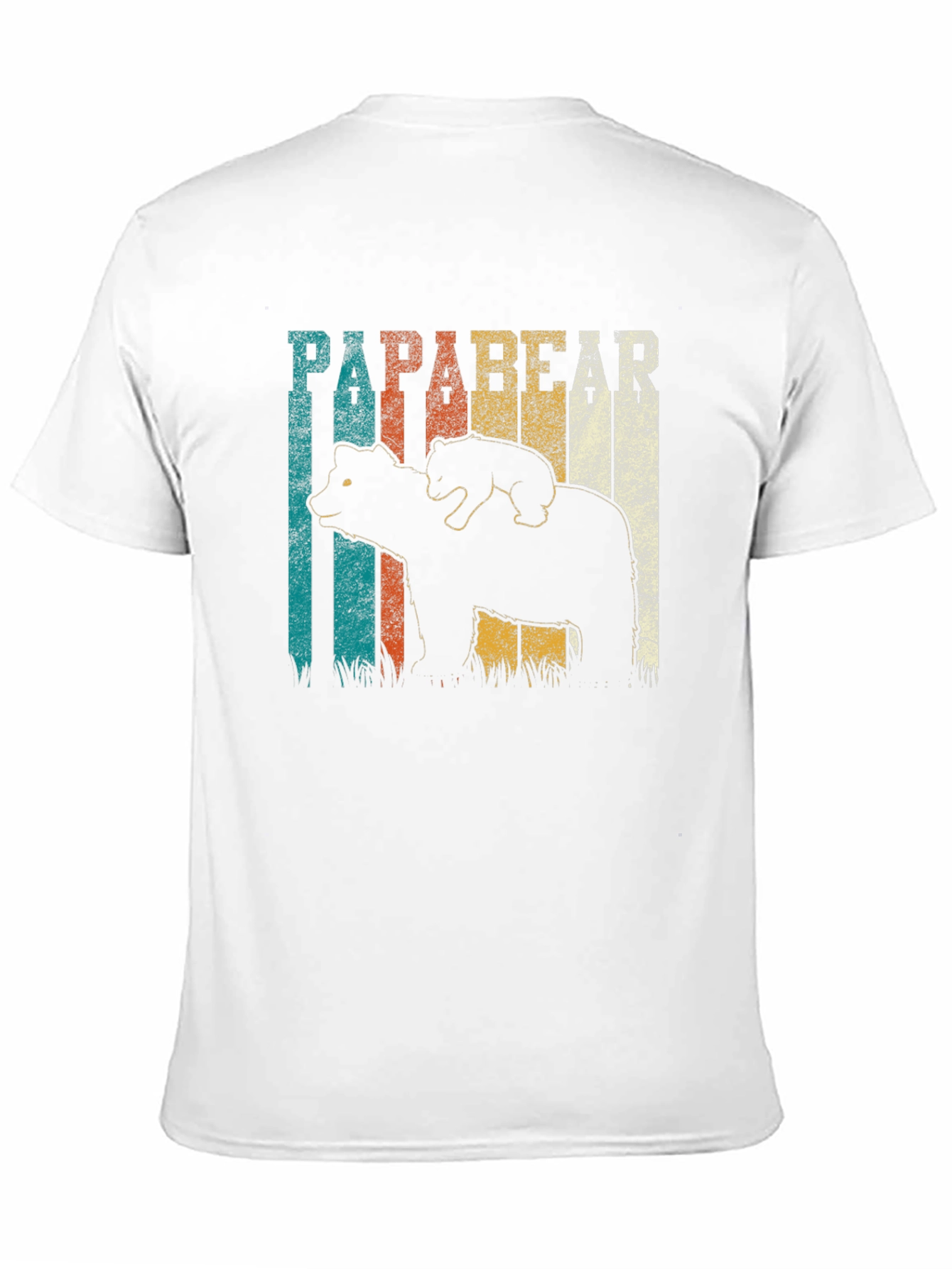 Papa Bear Retro T-Shirt - Fathers Day Gift