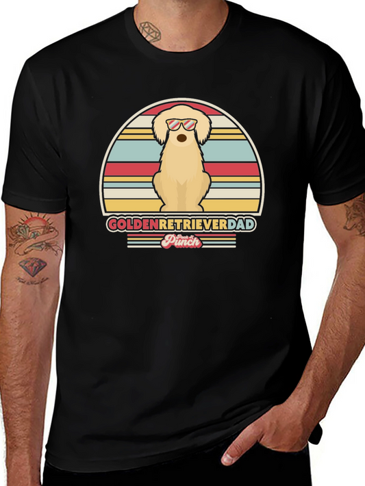 Golden Retriever Dad T-Shirt - Vintage Style