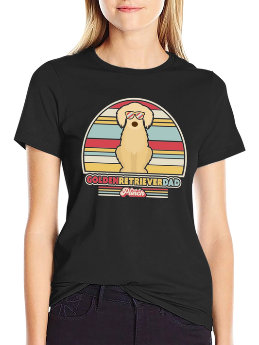Golden Retriever Dad T-Shirt - Vintage Style