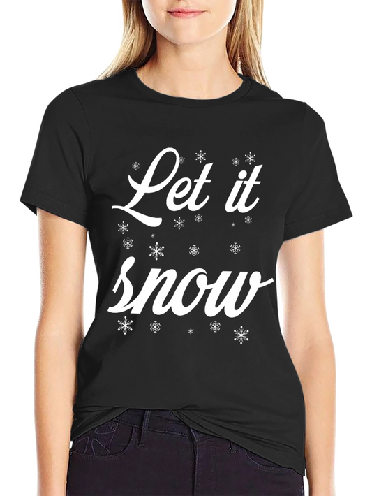 Let it Snow Graphic Tee - Festive Holiday Shirt