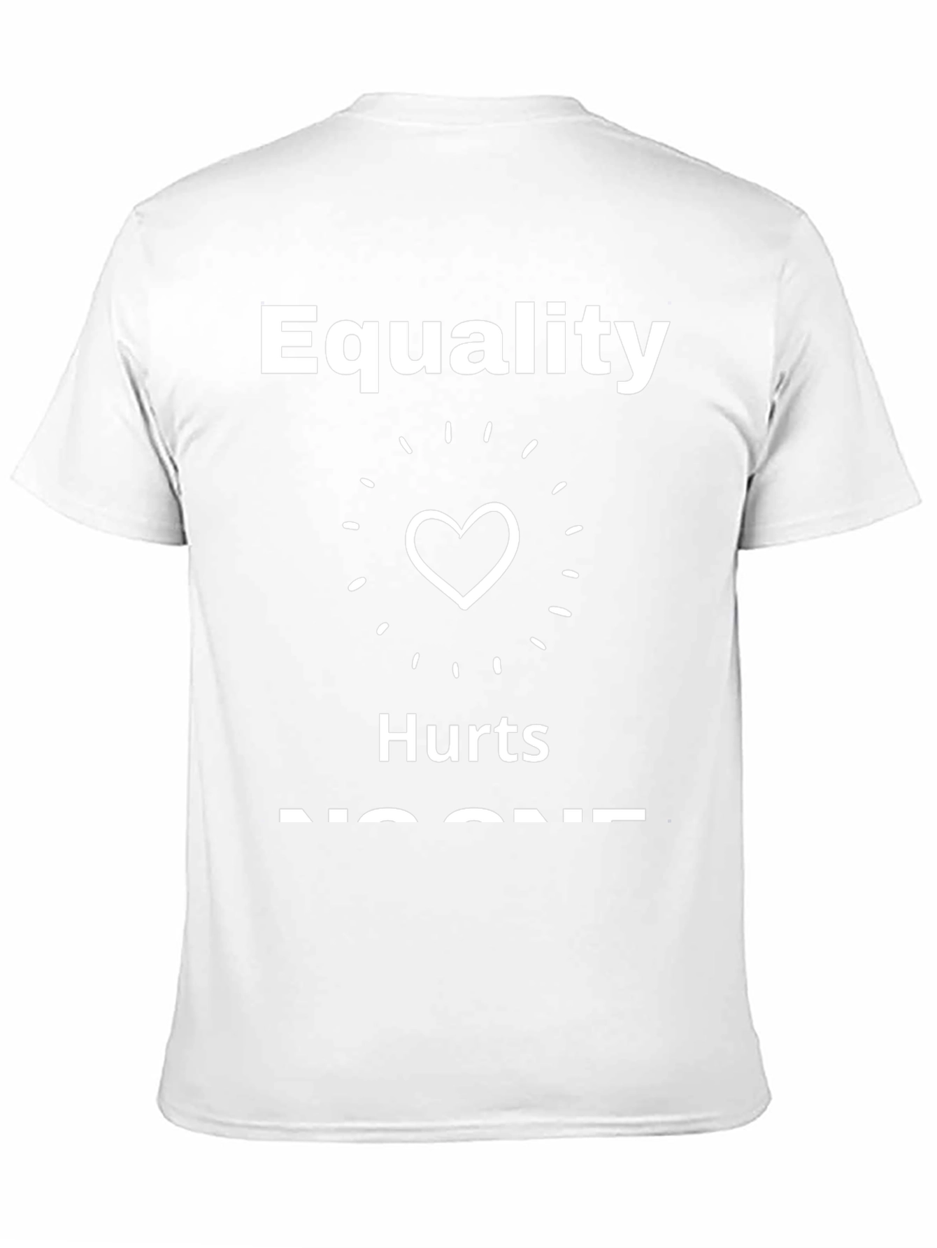 Equality Hurts No One Black T-Shirt