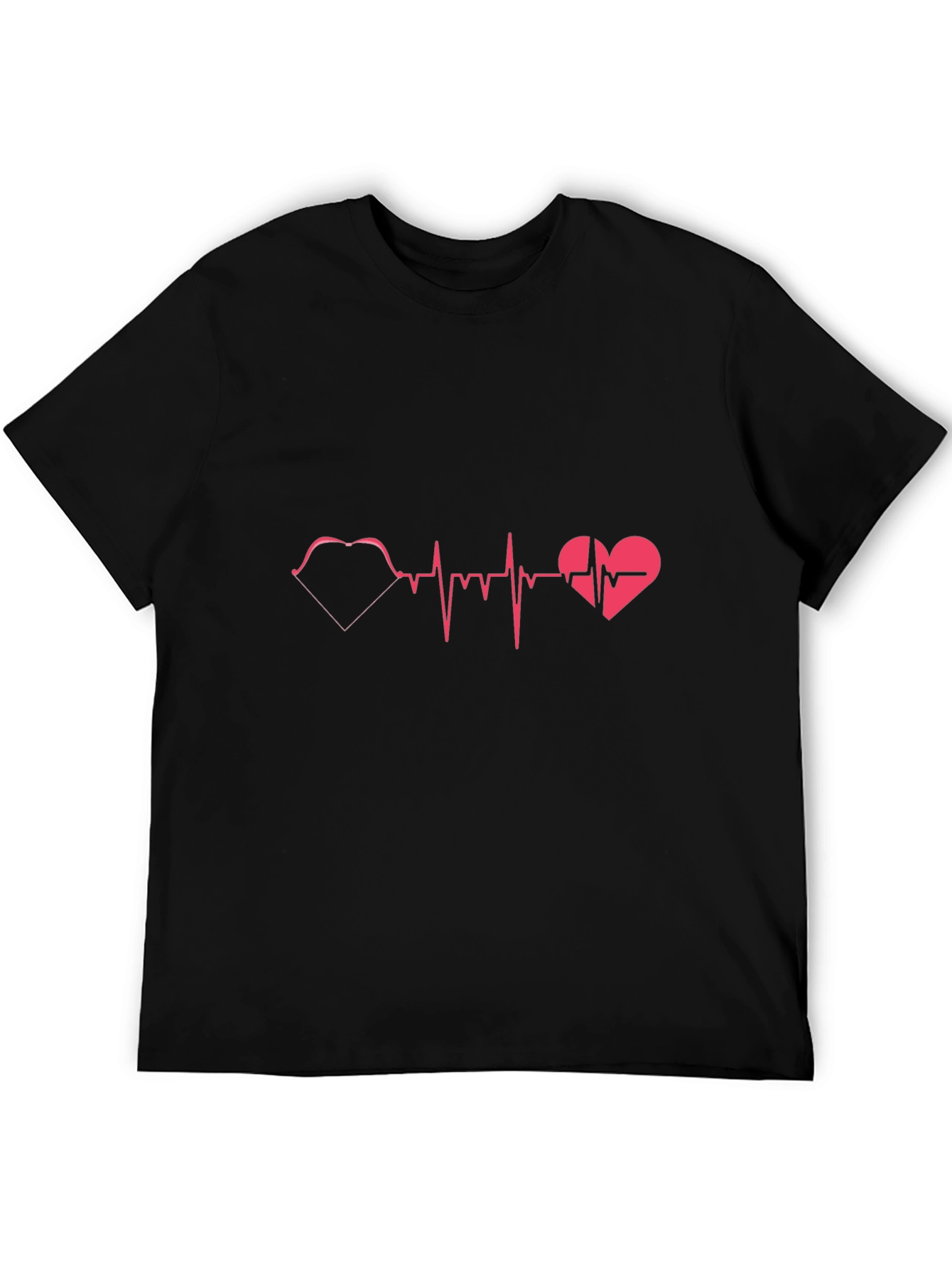 Heartbeat Heart Love Graphic T-Shirt