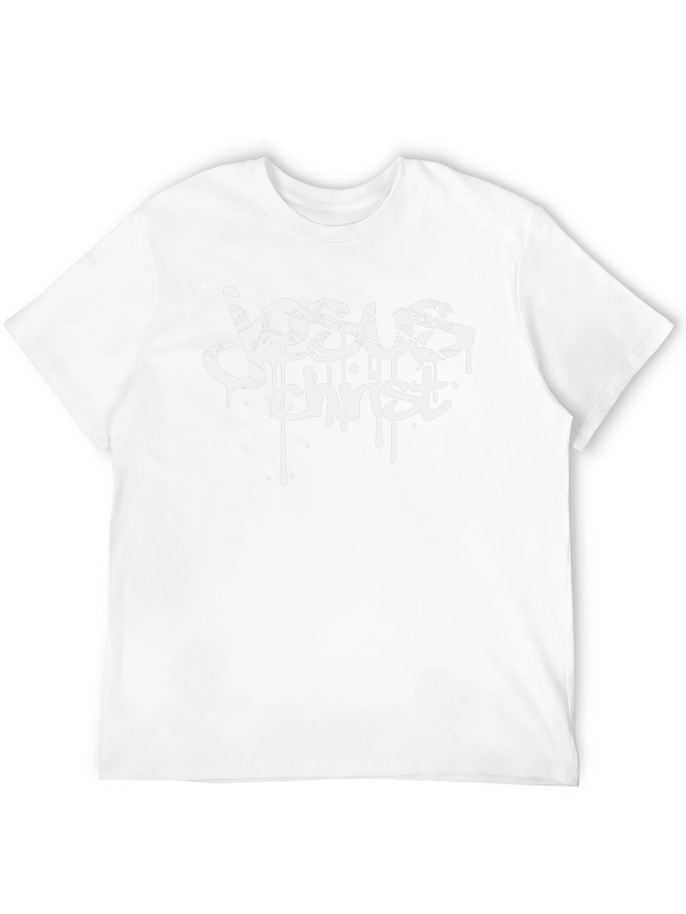 Jesus Christ Graphic Tee - Black Cotton T-Shirt