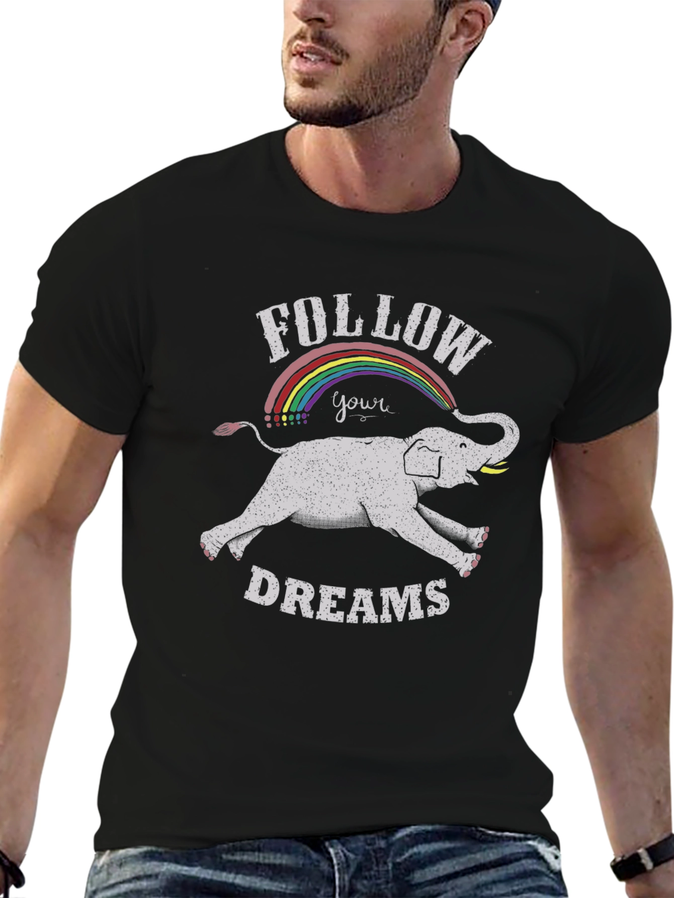 Follow Your Dreams Elephant T-Shirt