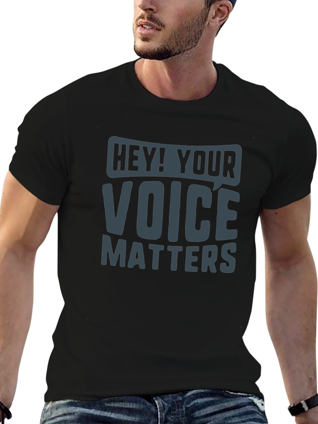 Voice Matters Graphic Tee - Black