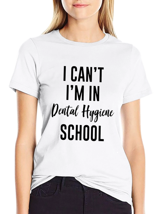 Dental Hygiene School Black Graphic T-Shirt