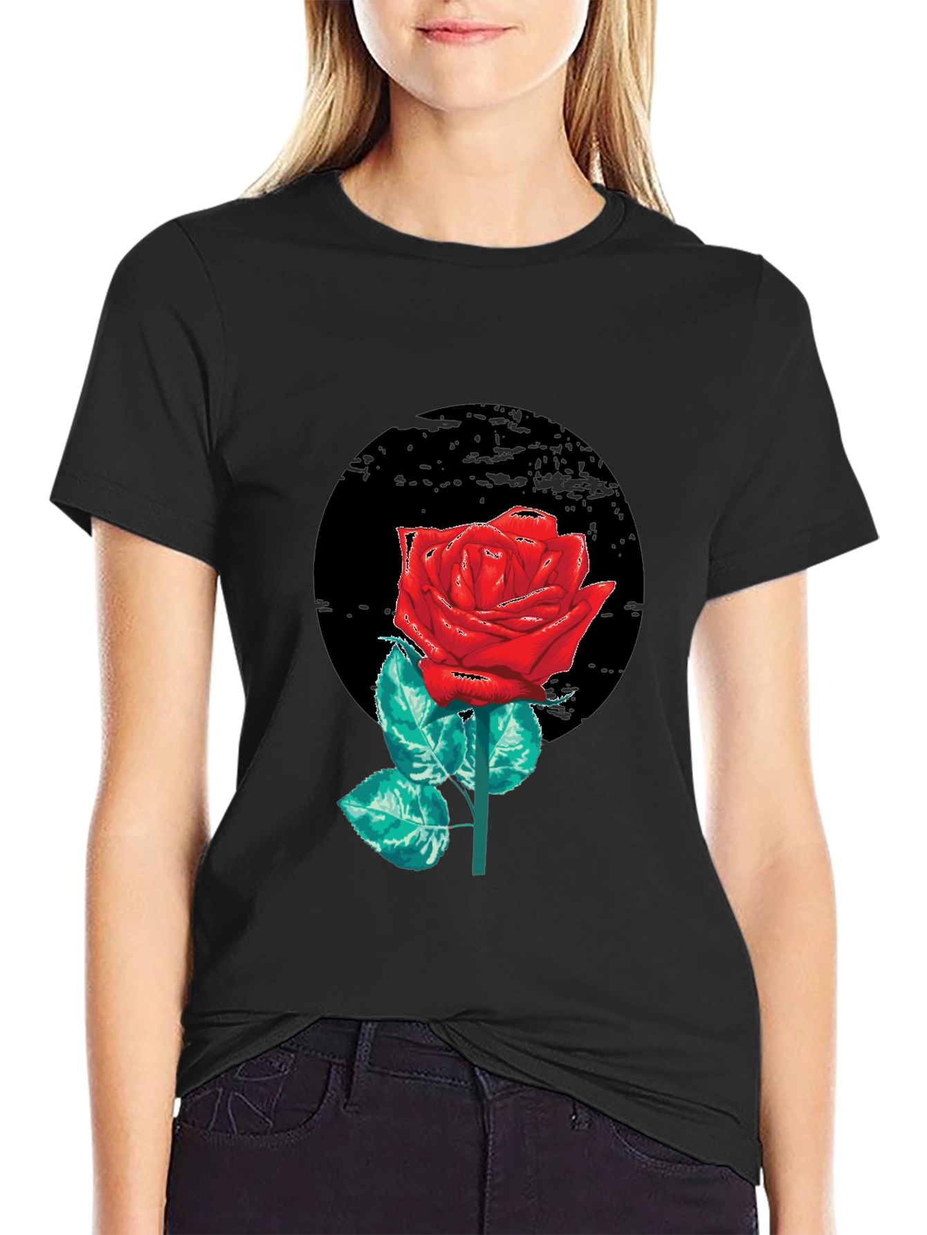 Black Rose Graphic Tee