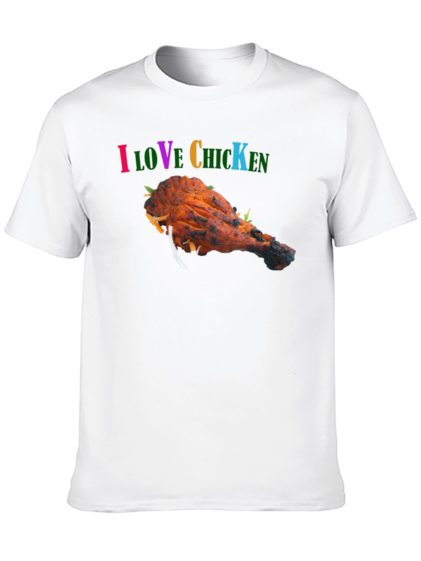 I Love Chicken Black Graphic Tee