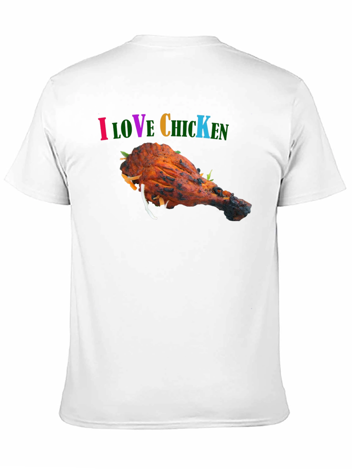 I Love Chicken Black Graphic Tee