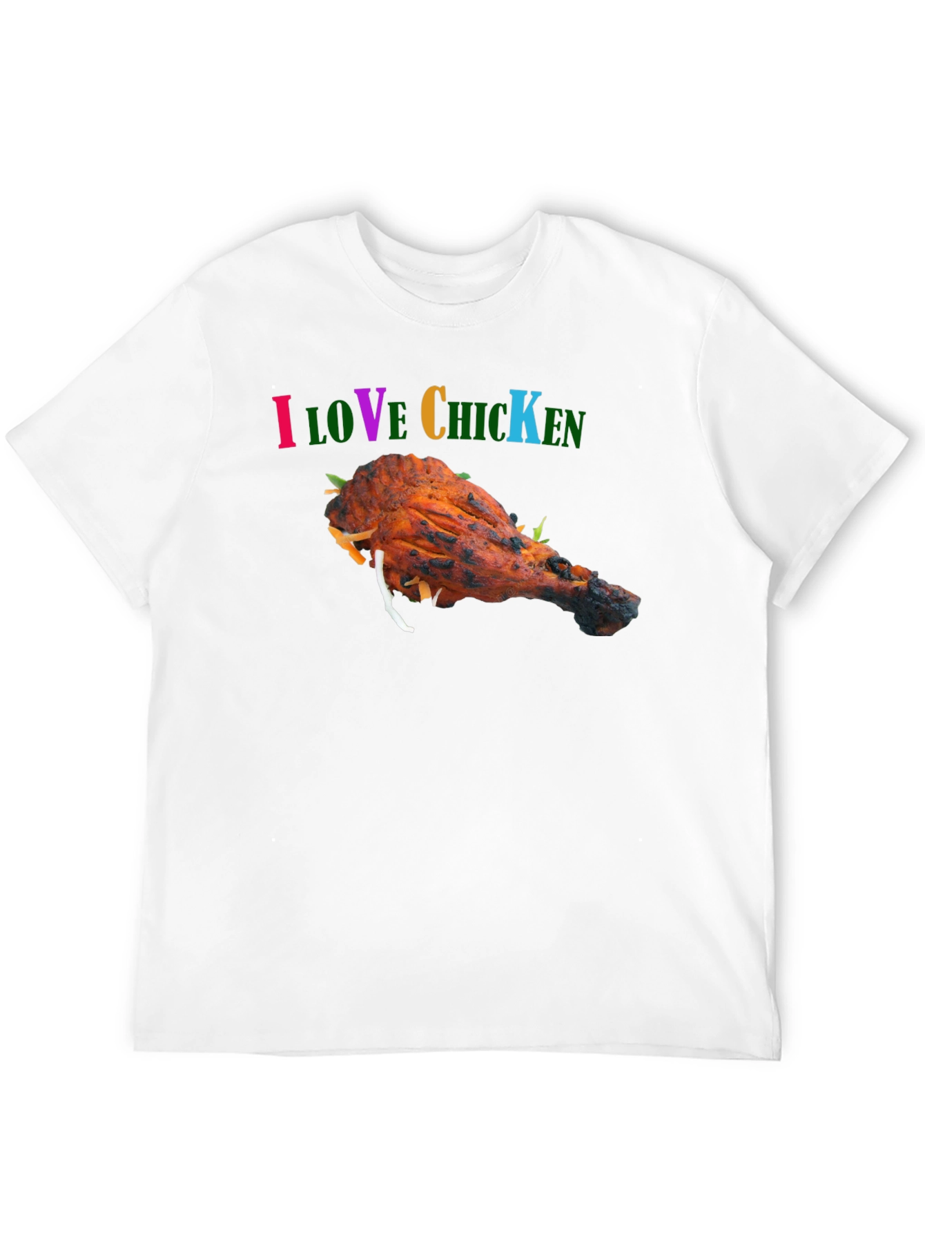 I Love Chicken Black Graphic Tee