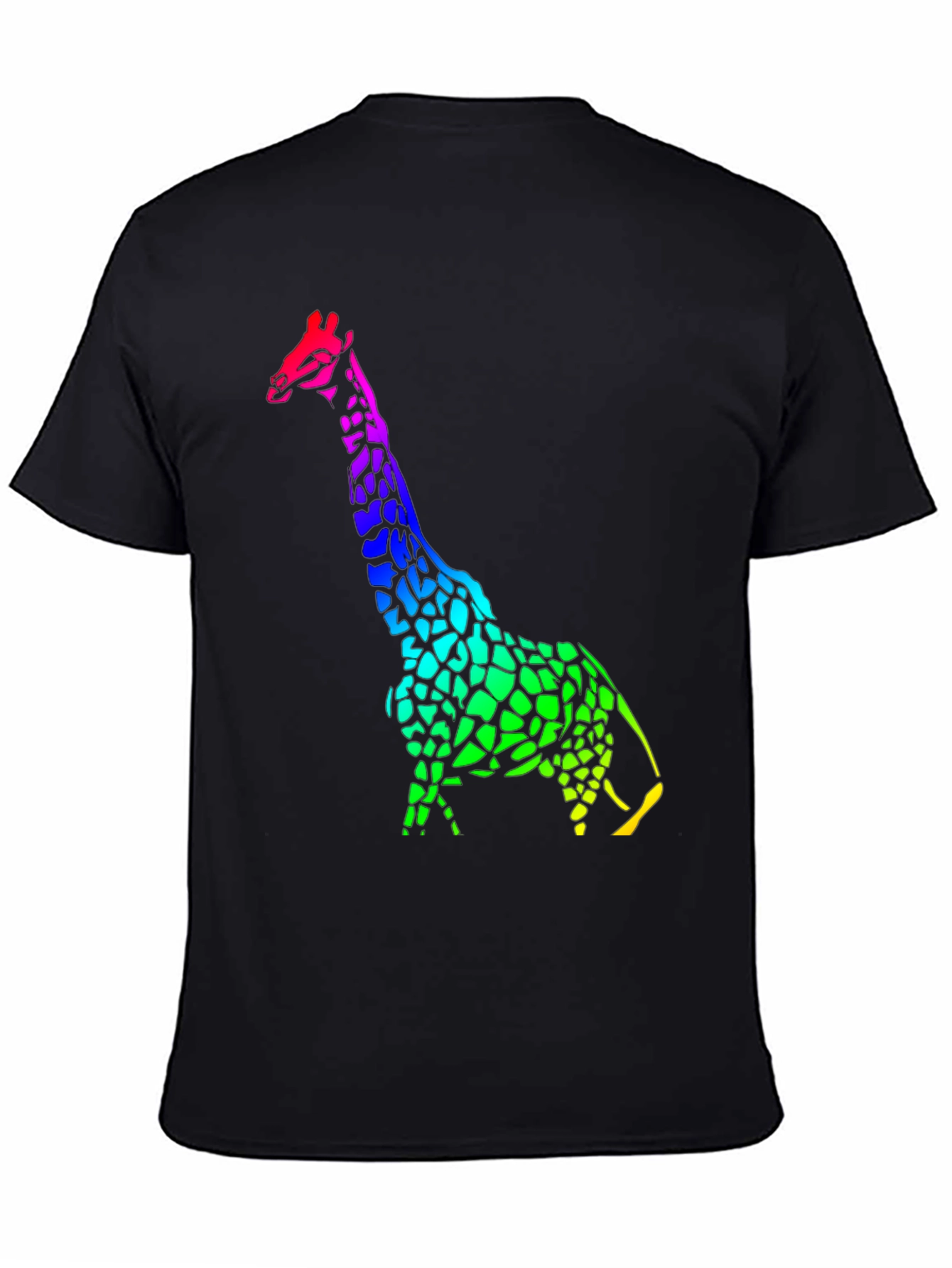 Rainbow Giraffe Graphic T-Shirt