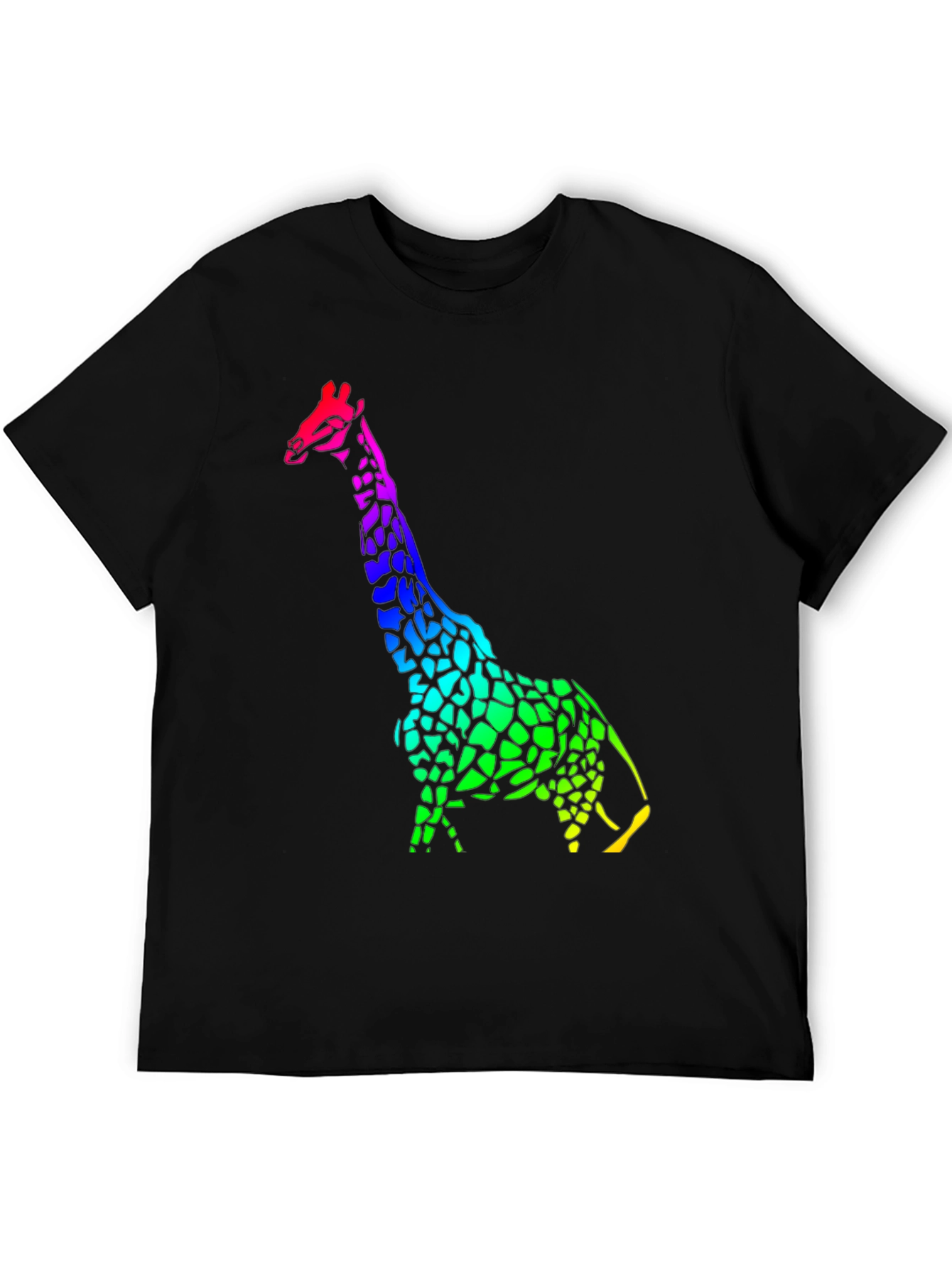 Rainbow Giraffe Graphic T-Shirt