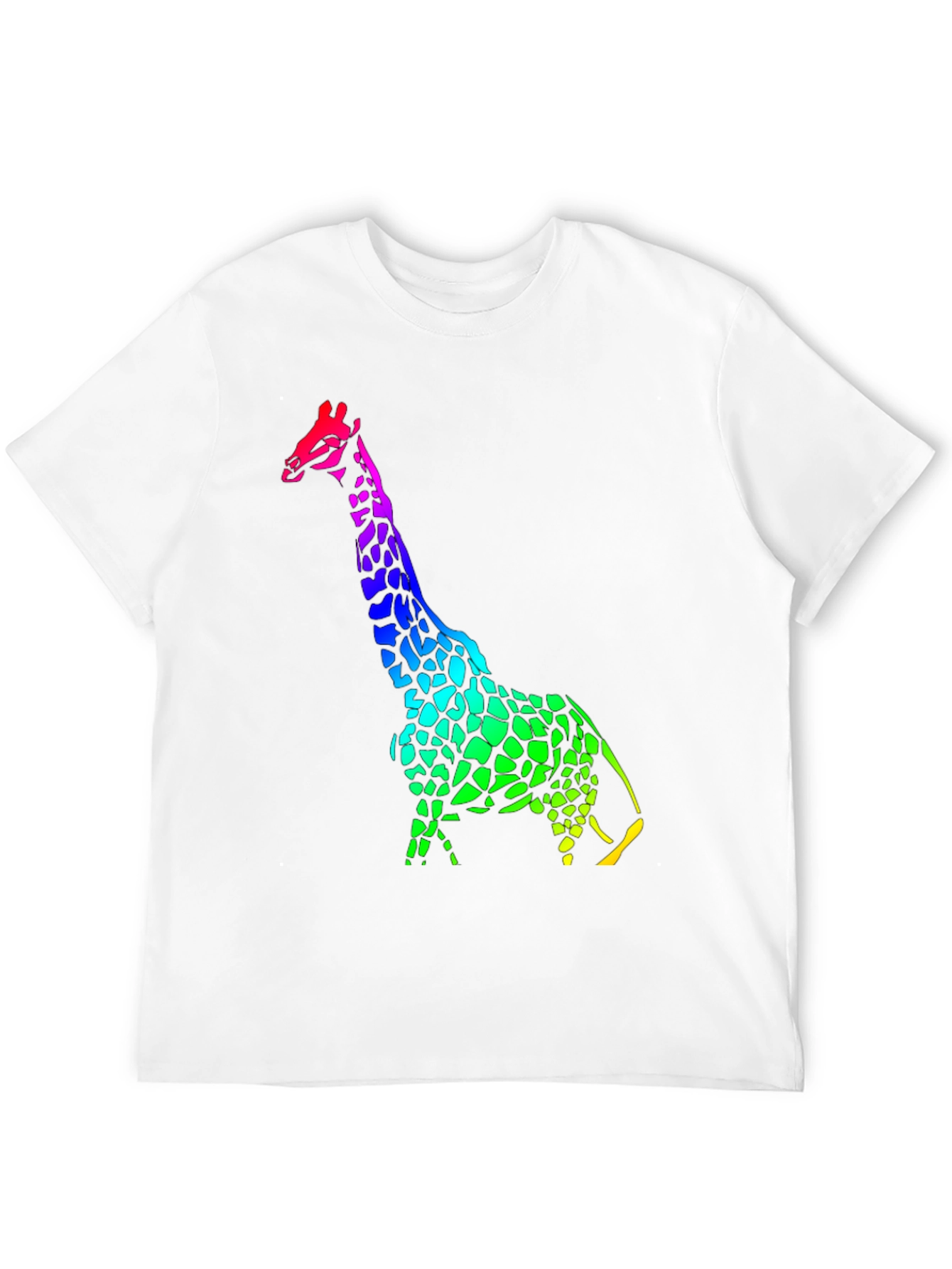 Rainbow Giraffe Graphic T-Shirt